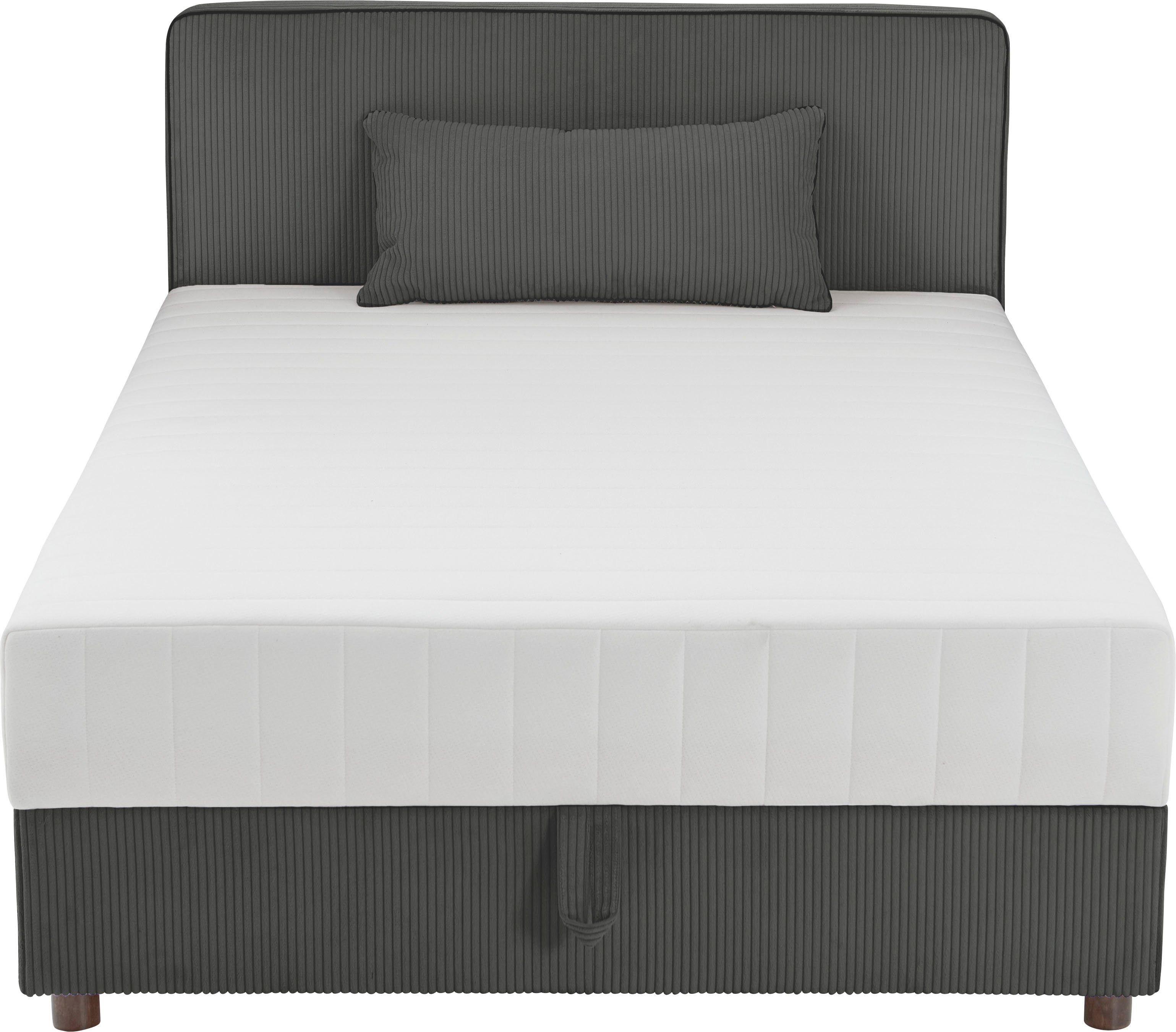 ATLANTIC home collection Bett Corinna, Boxbett inkl. Stauraum, Cord, erhältlich in unterschiedlichen Breiten