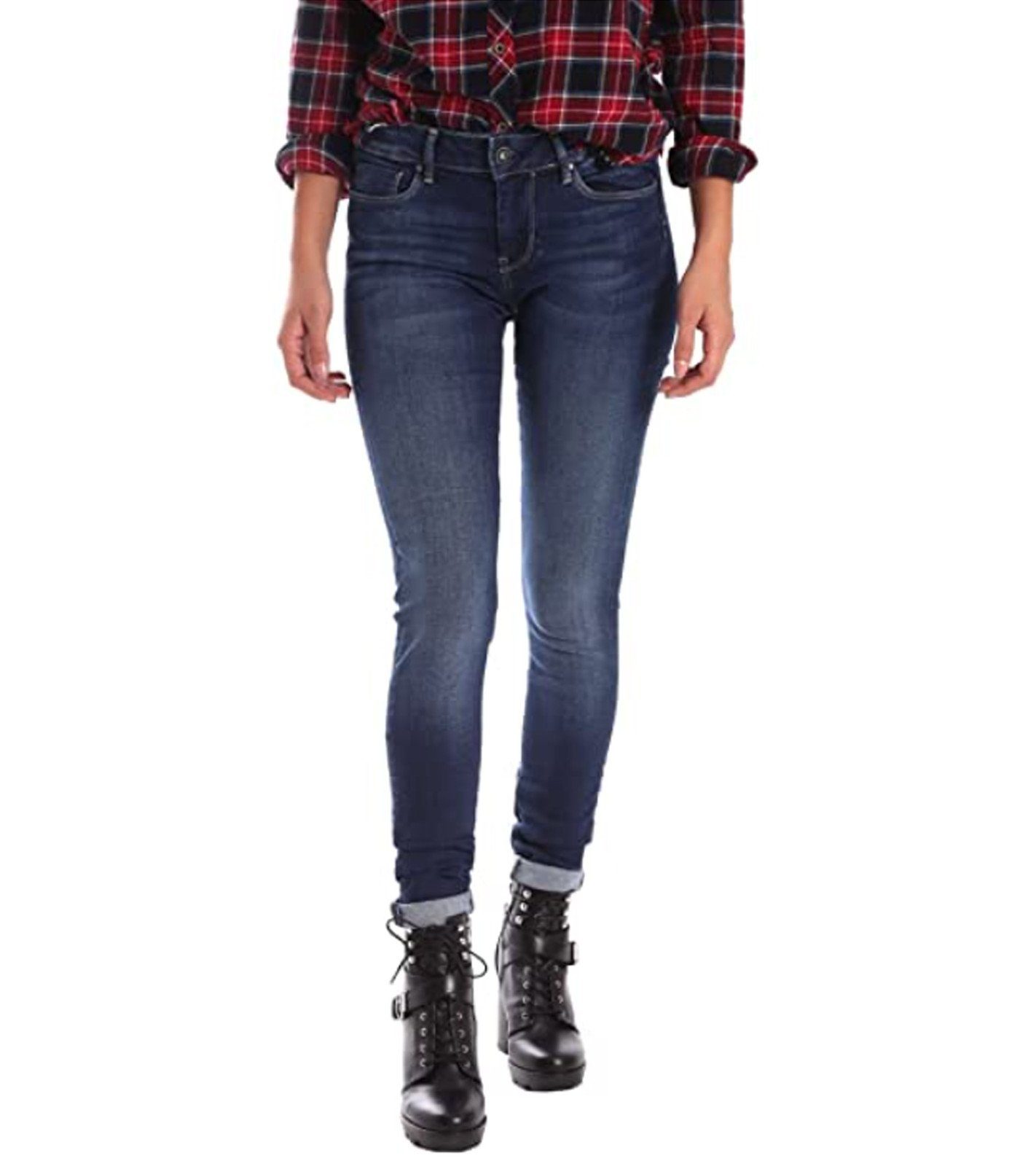 Pepe Jeans Regular-fit-Jeans »Pepe Jeans Victoria Slim Fit-Jeans  komfortable Damen Mid Rise Hose Denim Blau« online kaufen | OTTO