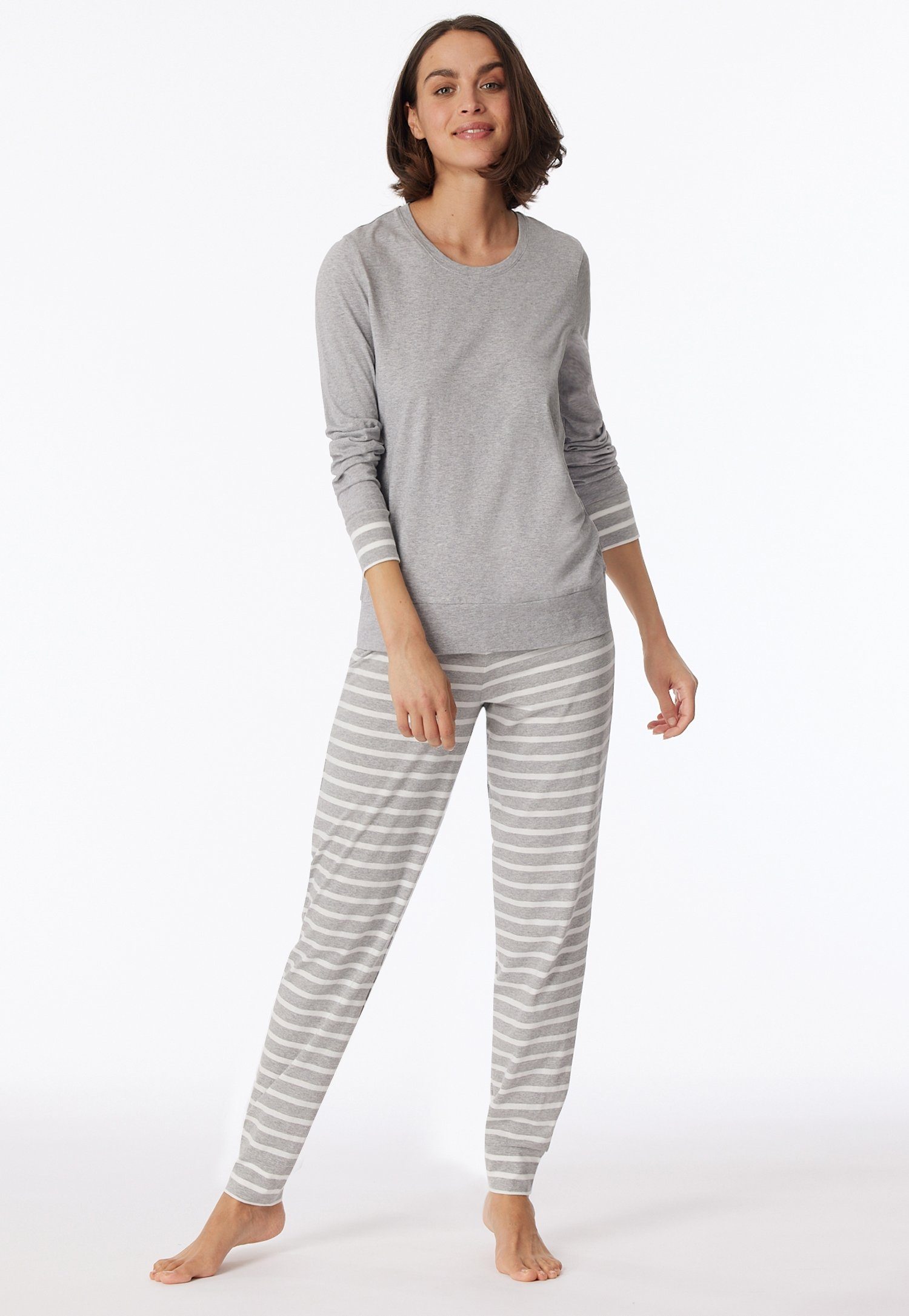 Schiesser Schlafanzug (Set, 2 tlg) grau-mel. | Pyjamas