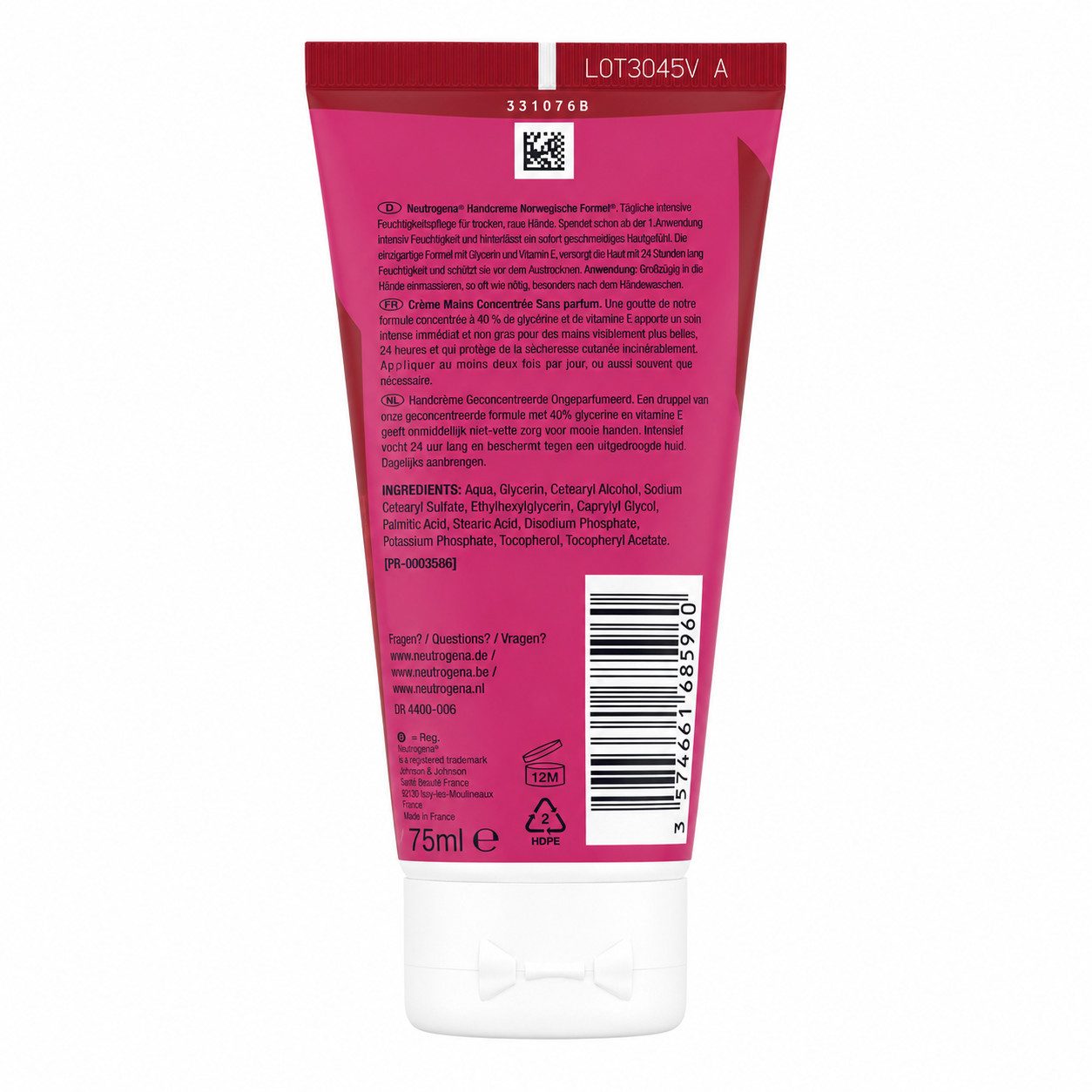 Neutrogena Handcreme 3 x Neutrogena Handcreme Norwegische Formel Unparfümiert je 75ml