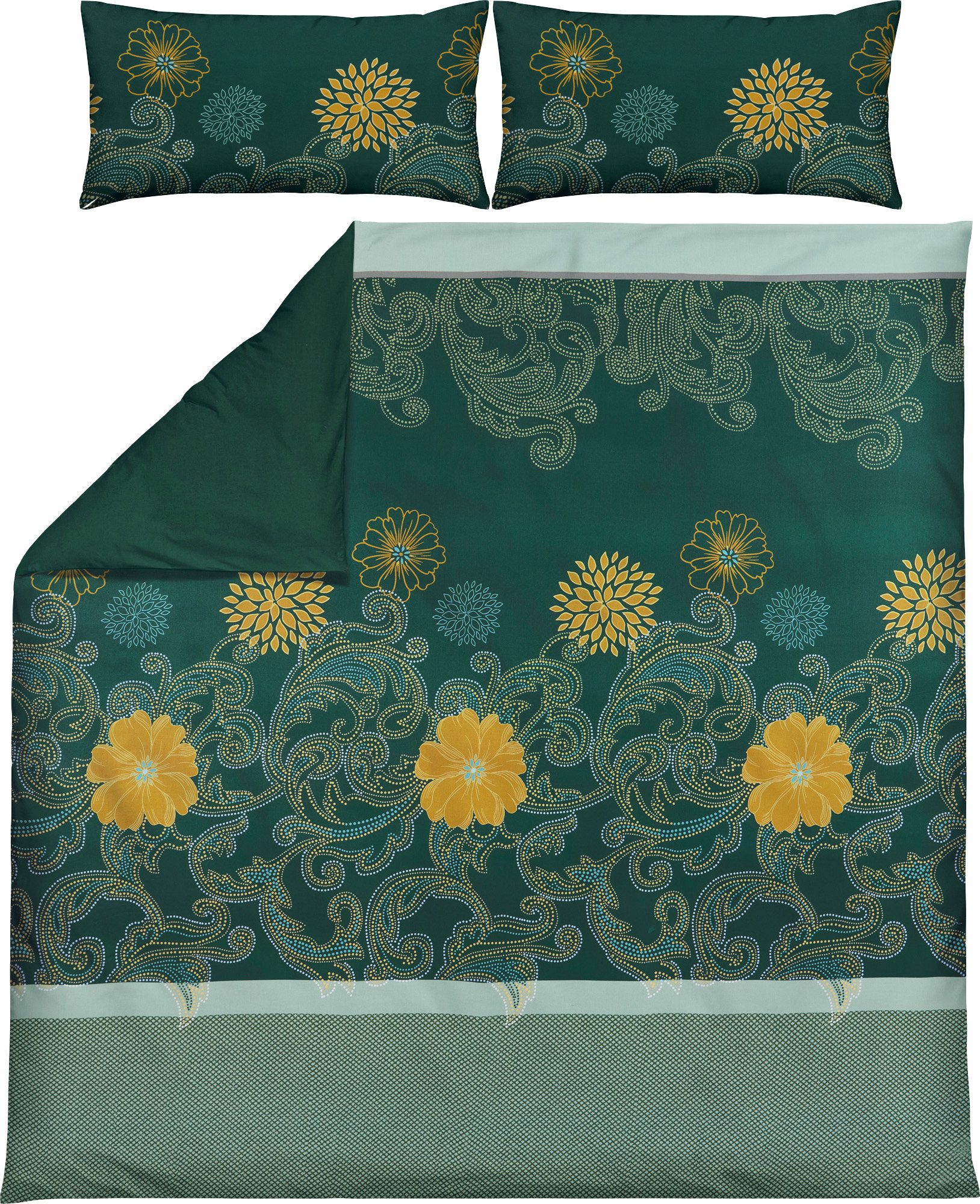 REDBEST Bettwäsche Wendebettwäsche, Mako-Satin, Satin Paisley günstig online kaufen