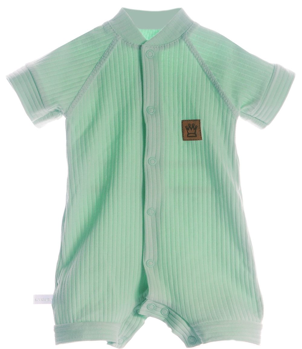 Spieler Baby Romper kurer Strampler in Mintgrün mit Krone
