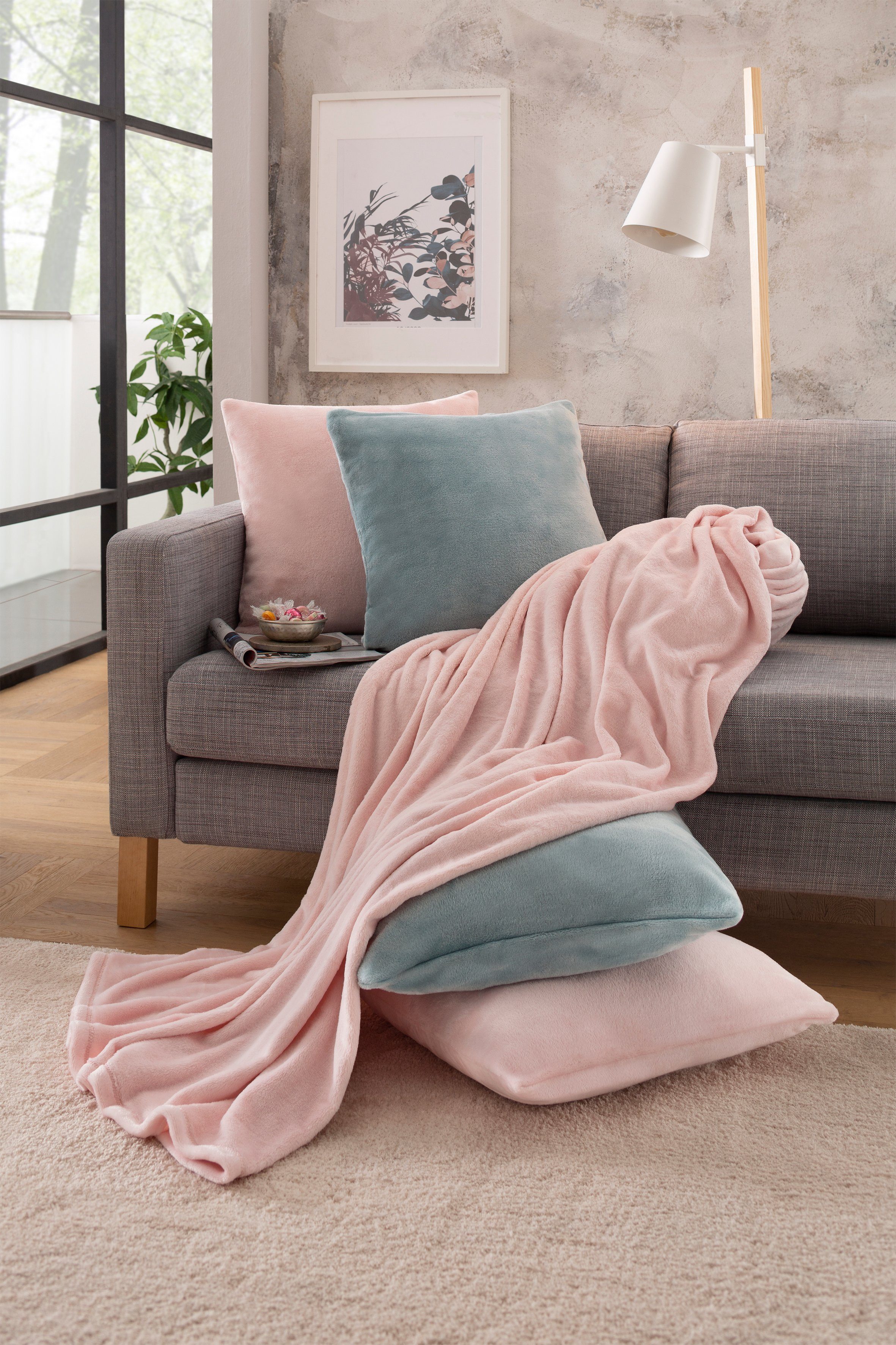 Wohndecke Jil, OTTO home, aus super weichem Kuschelfleece, Kuscheldecke, Premium Qualität