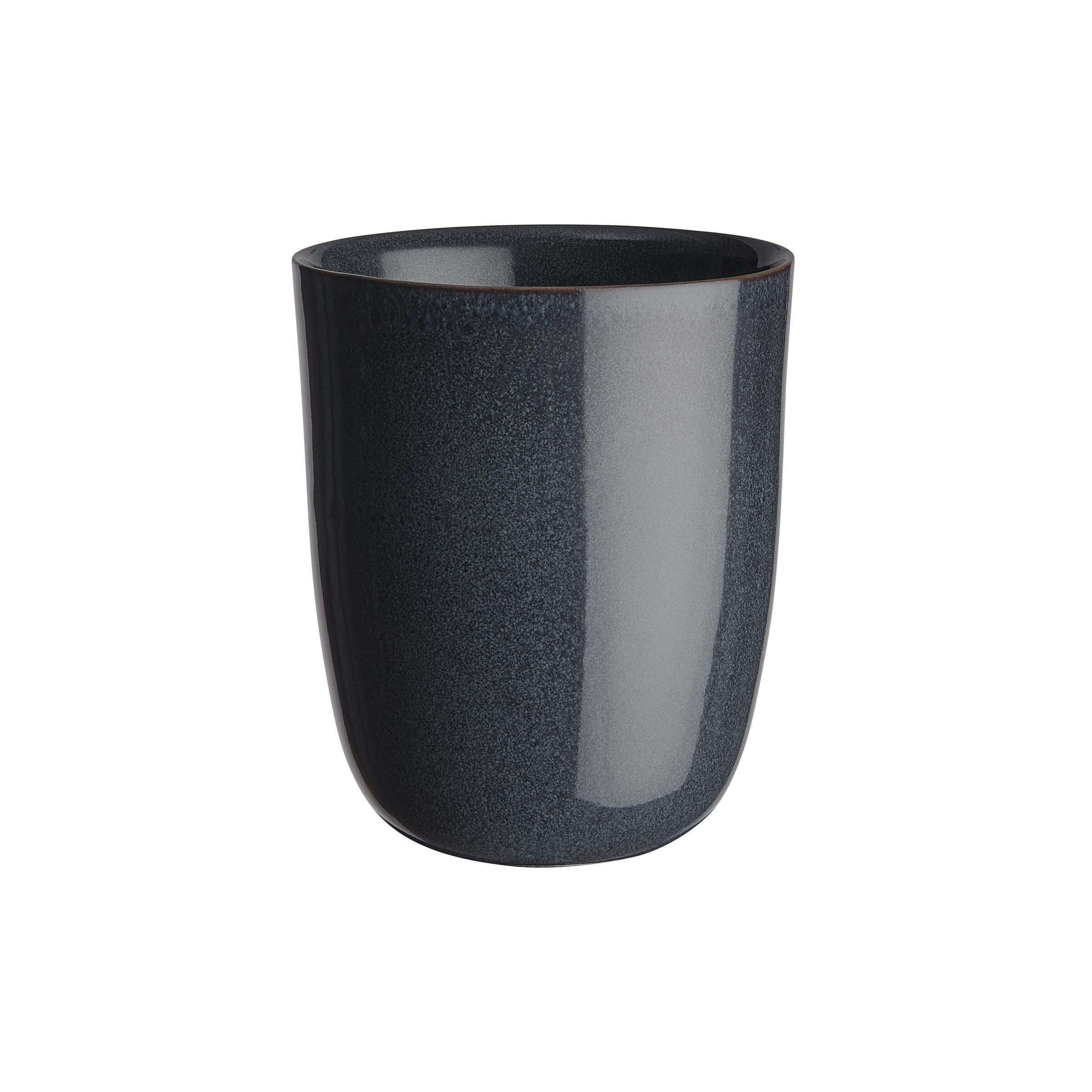 300ml, Dunkelblau Henkel Steinzeug Tasse Tasse ohne NATIVE BUTLERS 4x