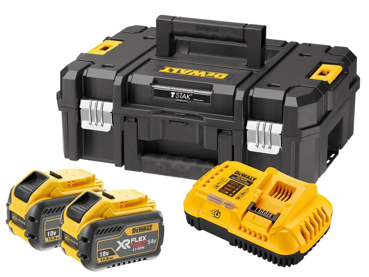 DeWalt Flexvolt, 216 Wh Akku Starter-Set (18 V), mit spezieller Lüfterkühlung und Ladezustandsanzeige über 3 LEDs