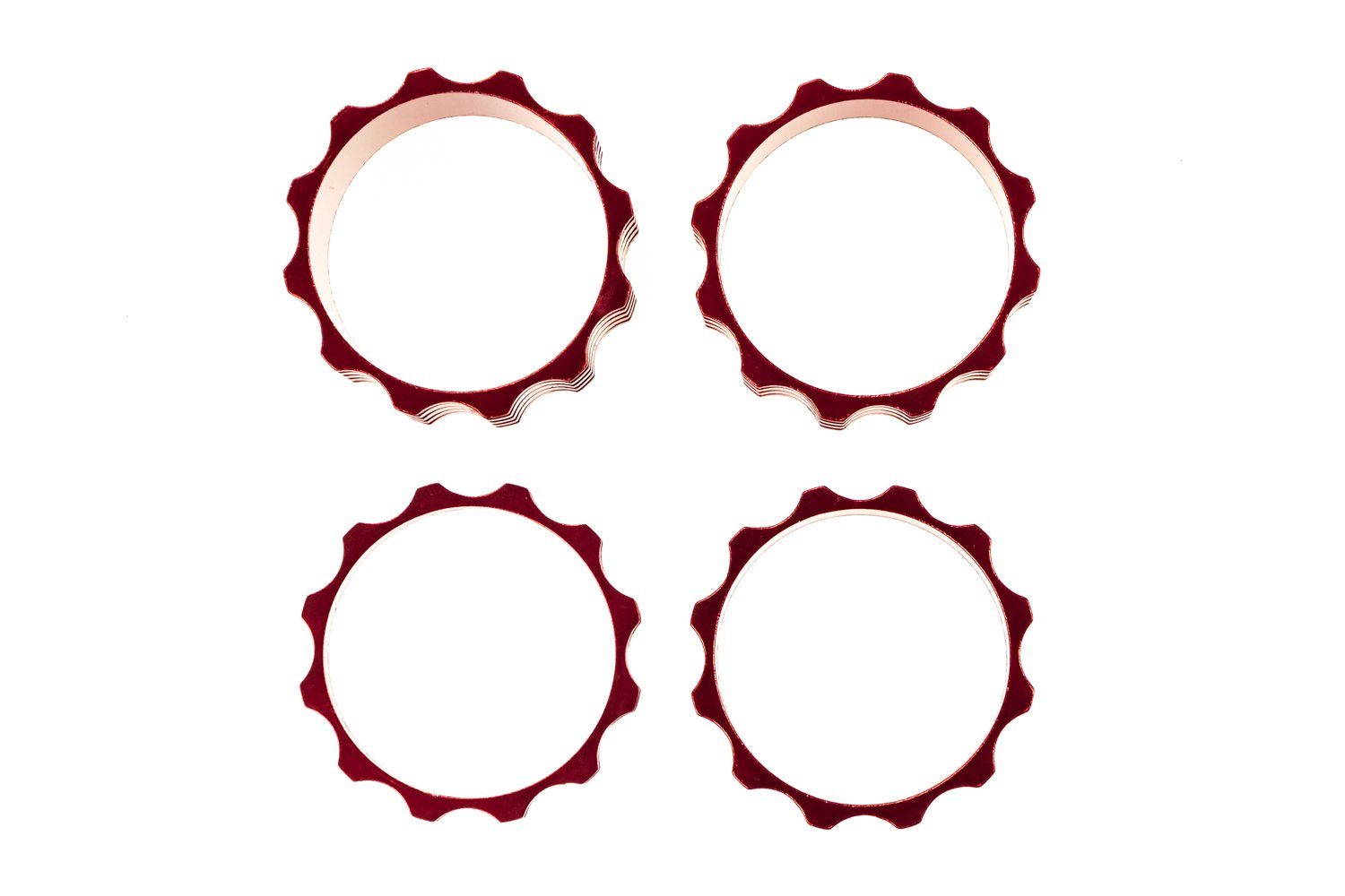 Non-Branded Lenkervorbau Alu A-Head Spacer Set Vorbau 4-teilig 1 1/8 Zoll Distanz Ringe 5/10/15