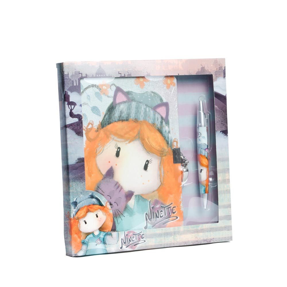 Karactermania Tagebuch Forever Ninette Geschenkbox Tagebuch mit Schloss & Stift Notizbuch
