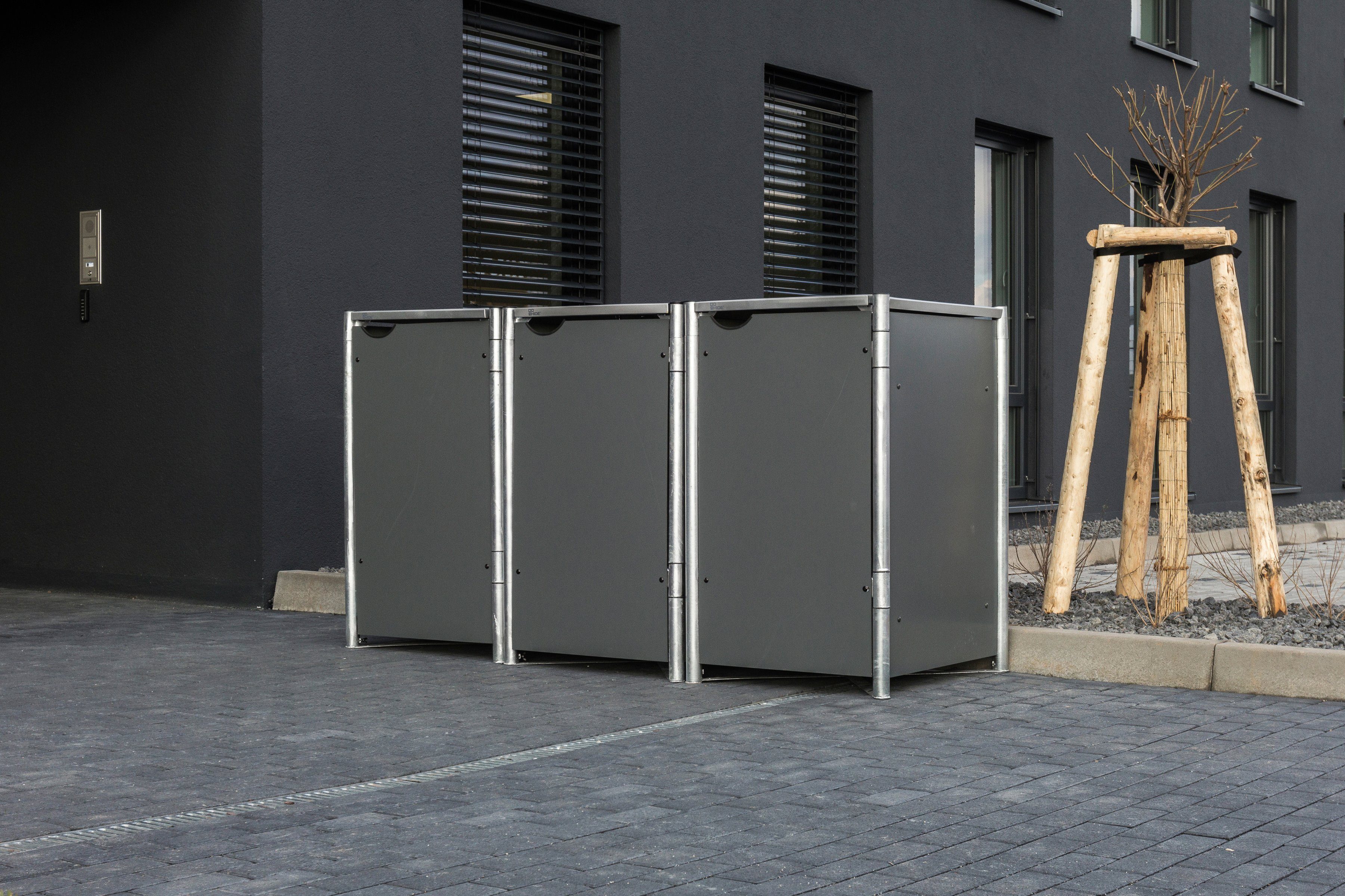 Hide Mülltonnenbox, für 3 x 240 l, grau online kaufen | OTTO