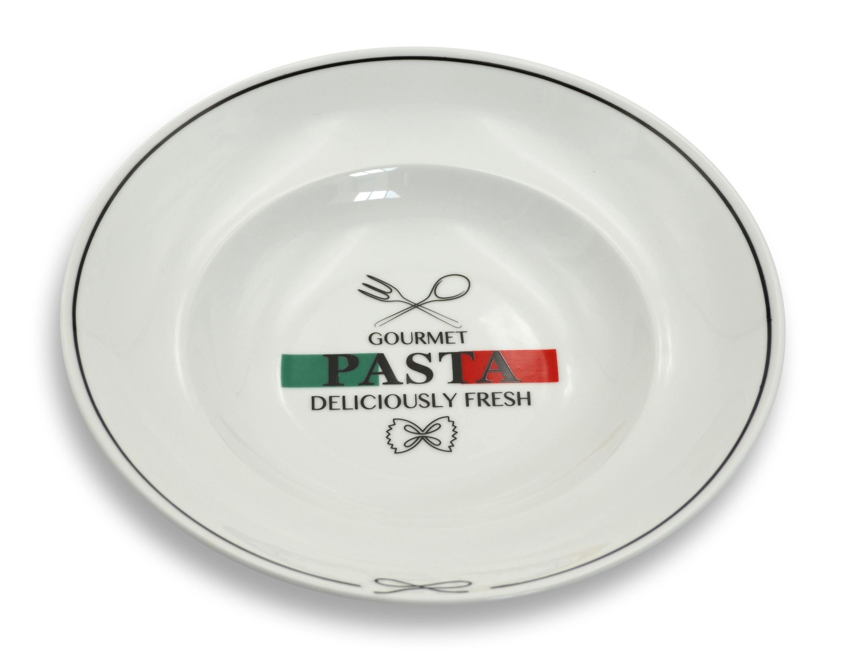 MÄSER Teller MÄSER Teller Suppenteller Pastateller Pasta Gourmet Ø27cm weiß 678118