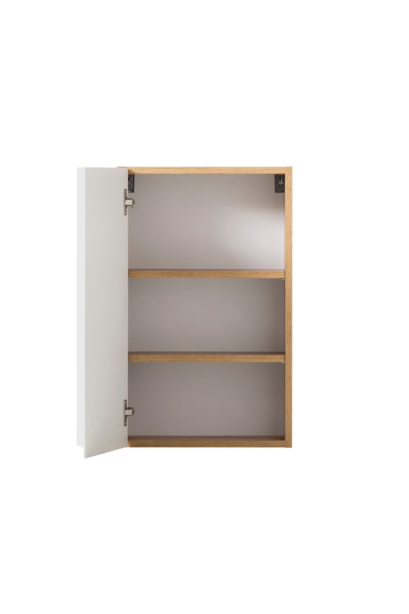 HELD MÖBEL Hängeschrank in weiß, Wotaneiche, MDF - 40x64x20cm (BxHxT)