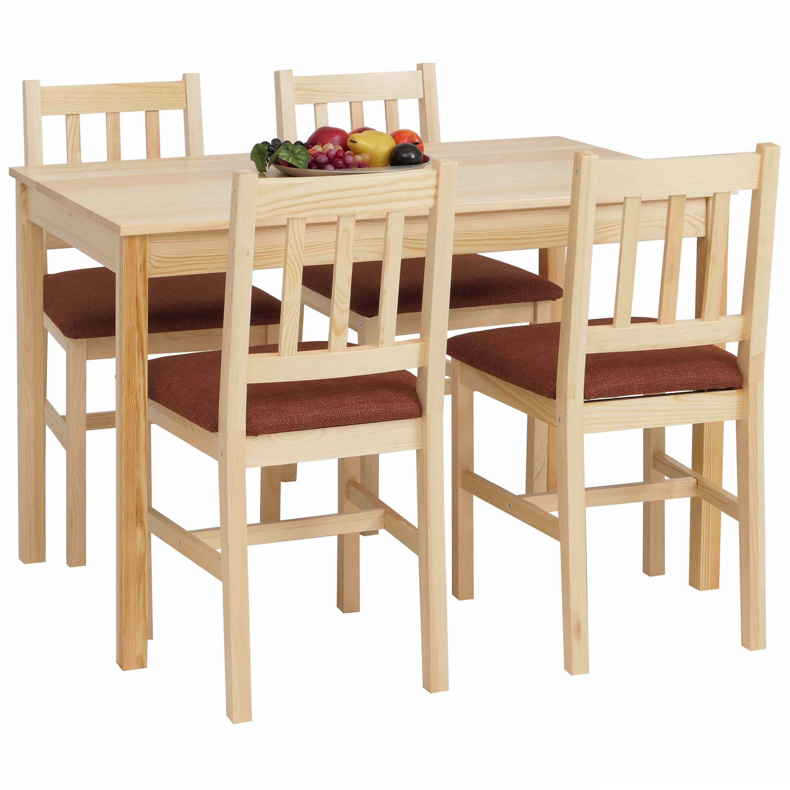 MCW Sitzgruppe MCW-F77-SMP, (5-tlg), Stabiler Tisch mit pflegeleichter Oberfläche
