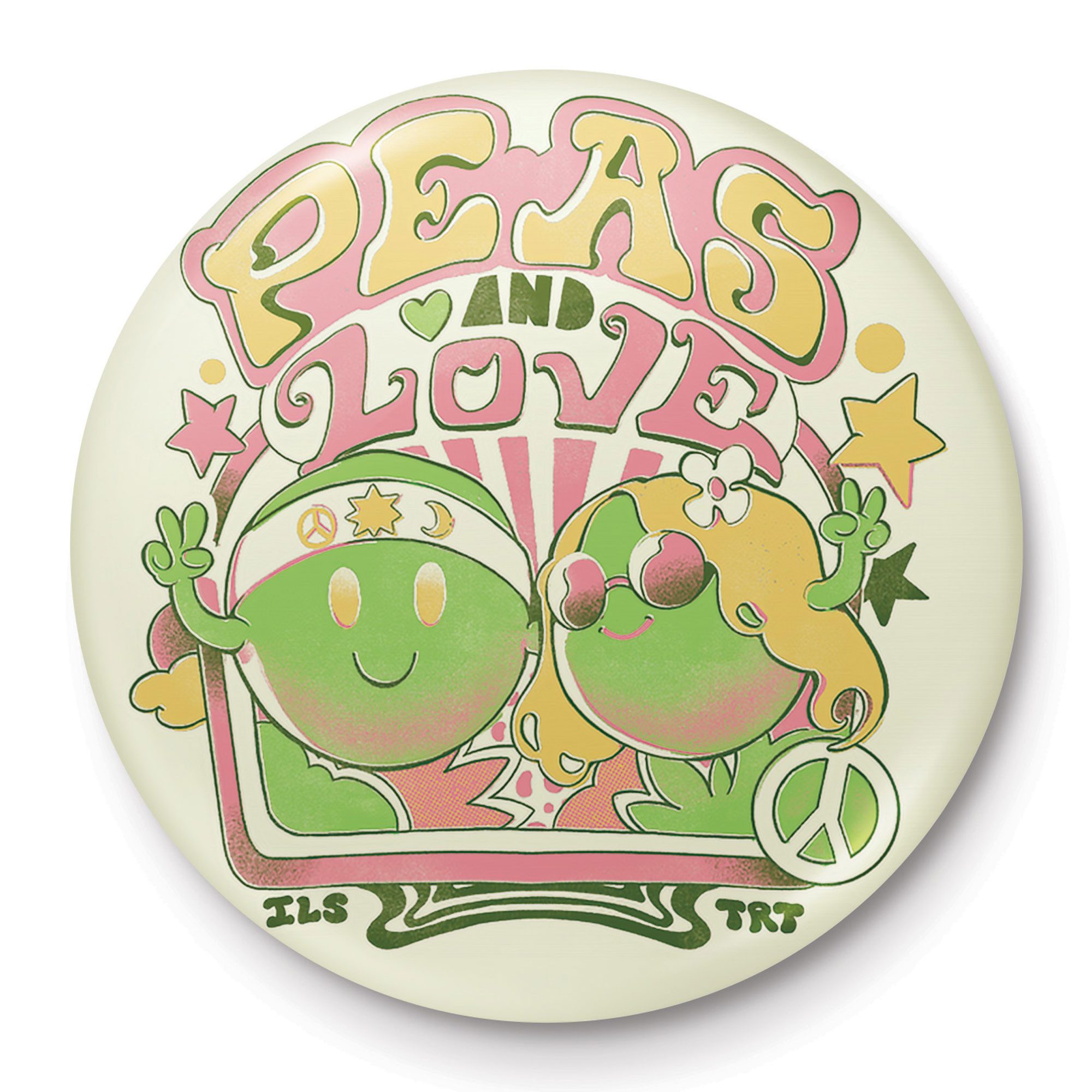 Button Ilustrata - Button Badge - Peas and Love