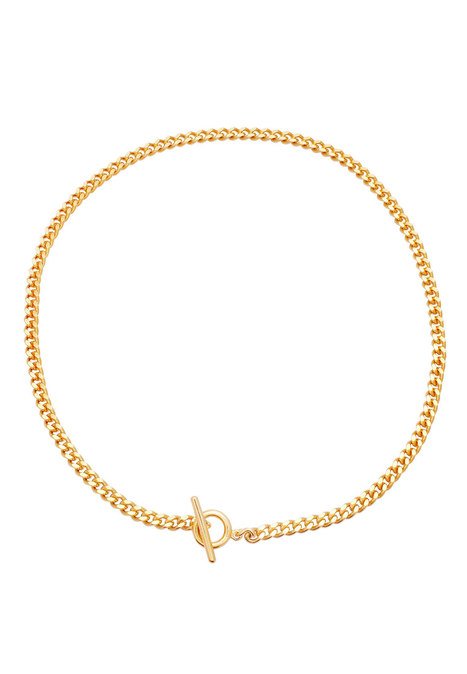 Elli Choker Panzerkette Choker Kreis Stab 925 Silber