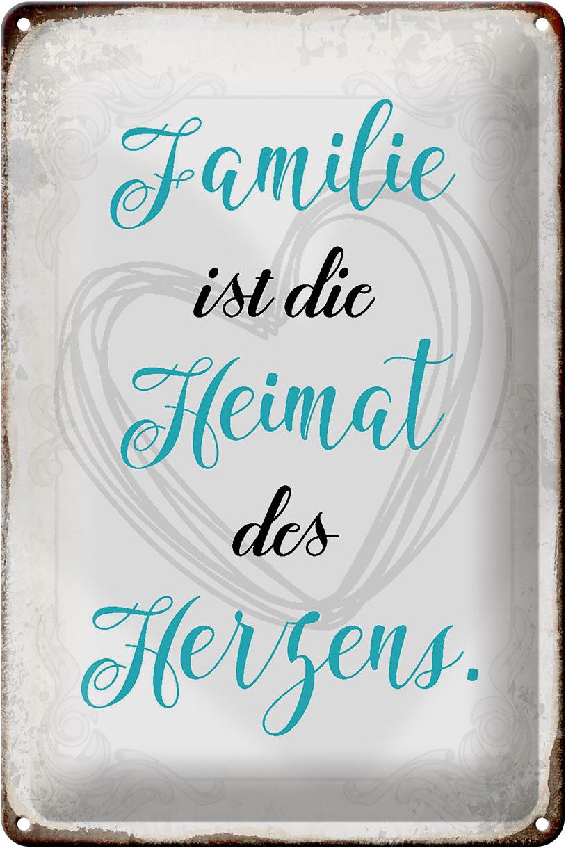 Hebold Metallschild Schild Blech 20x30cm Made in Germany Spruch