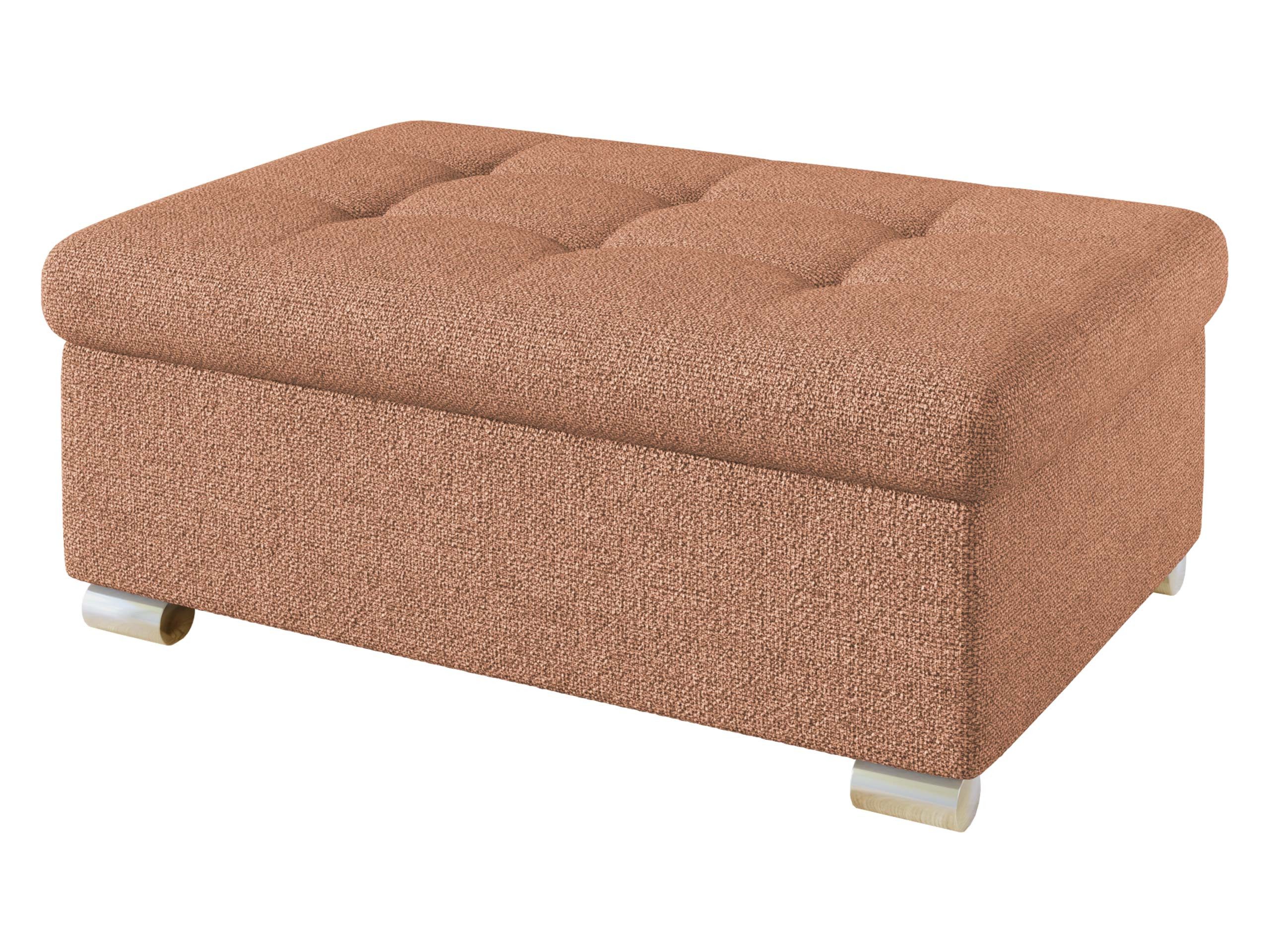 MIRJAN24 Polsterhocker Niko Groß, Silber Füße, günstig online kaufen