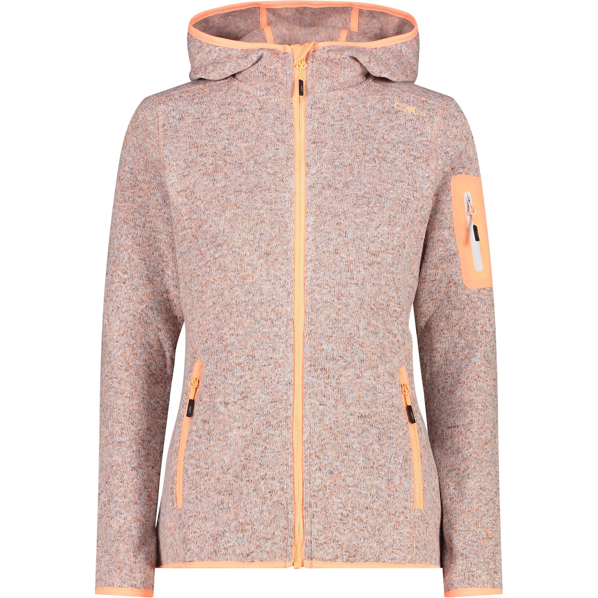 CMP Strickfleecejacke KNITTED MELANGE HOODY WOMAN günstig online kaufen