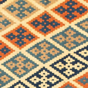 Wollteppich Kelim - Oriental quadratisch - 100 x 98 cm - mehrfarbig, morgenland, quadratisch, Höhe: 6 mm, Wohnzimmer, Einzelstück