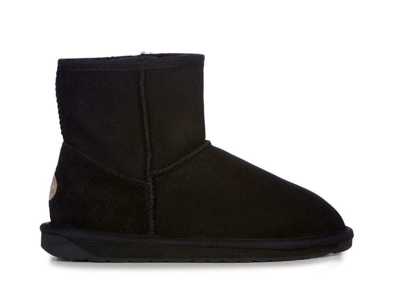 Emu Australia Stinger Mini (weiches doppelseitiges Lammfell) schwarz Damen Winterstiefel