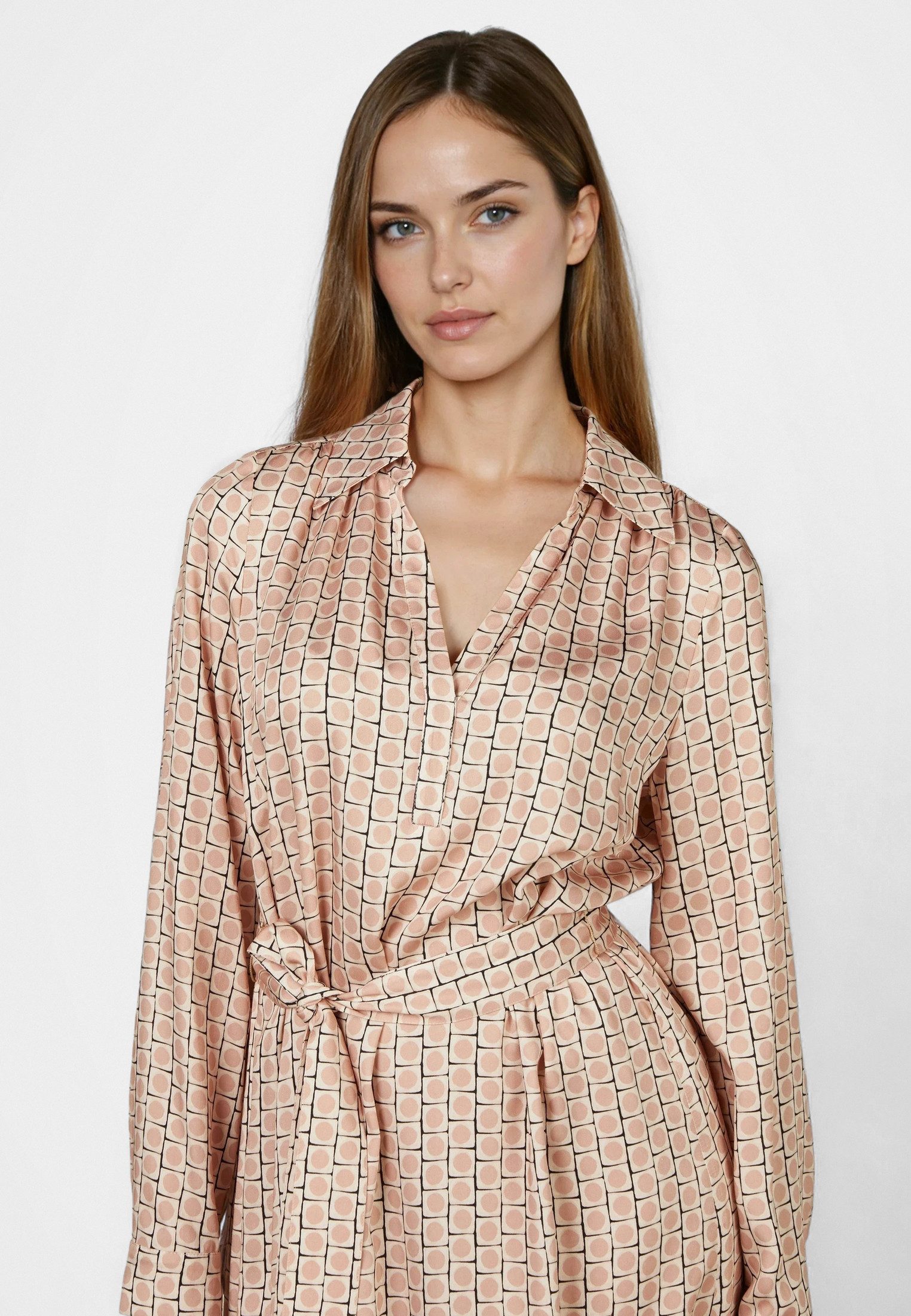 MARC AUREL Midikleid mit Volant