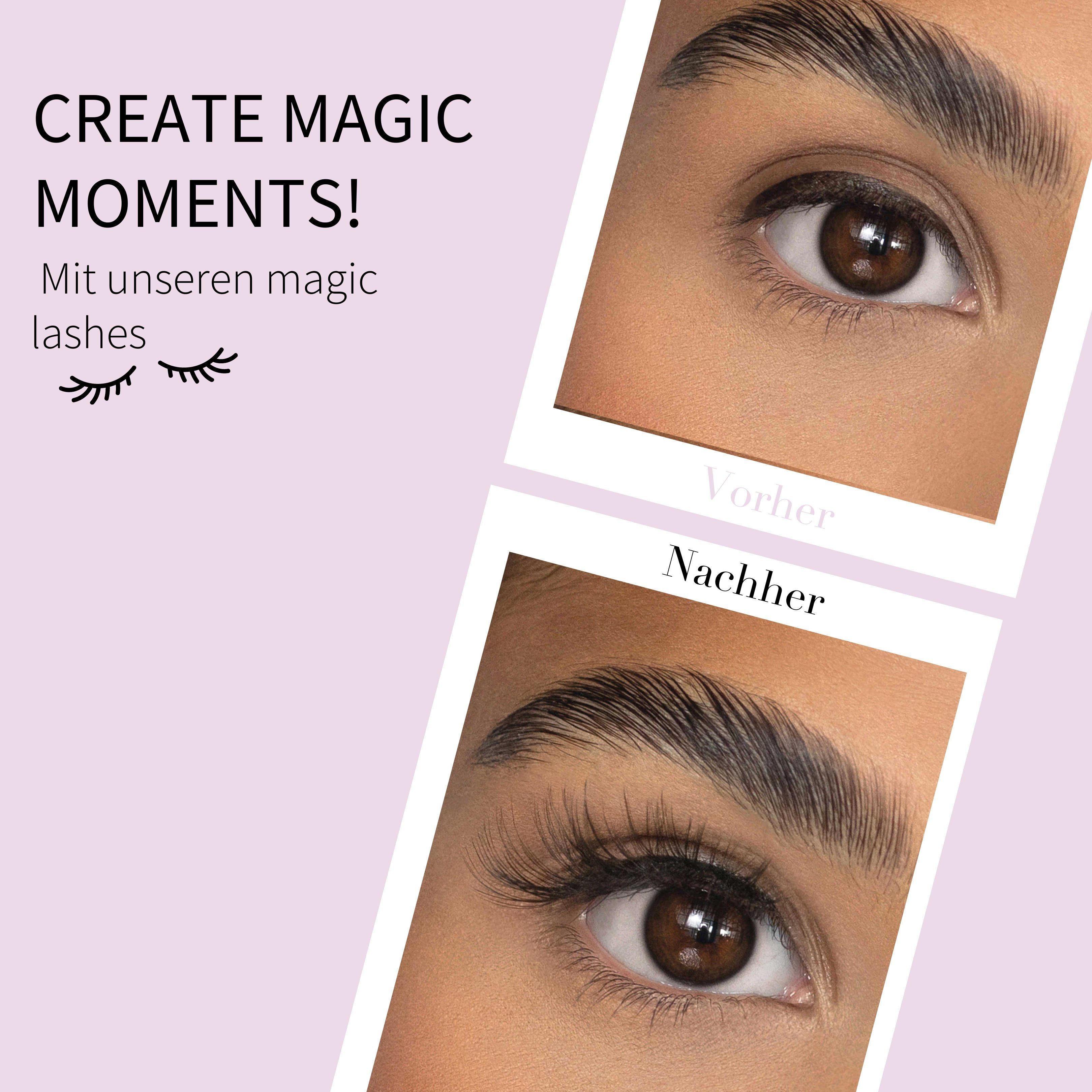 fleeky Bandwimpern fleeky Magic Lashes Sweetheart - künstliche Wimpern, Spar - Set, vegane Wimpern mit natürlichem Schwung bis zu 20× wiederverwendbar