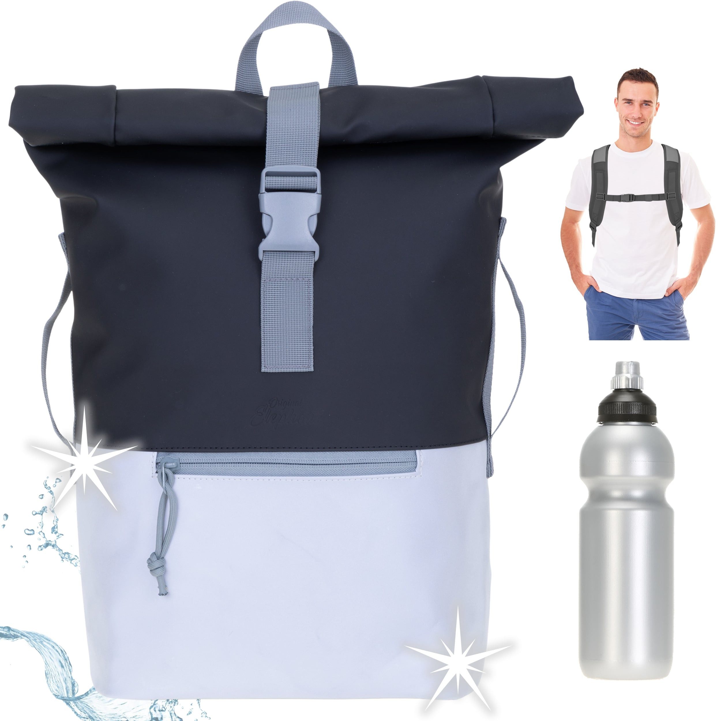 ELEPHANT Freizeitrucksack Time Bag aus Plane, Rucksack Laptoprucksack Daypa günstig online kaufen