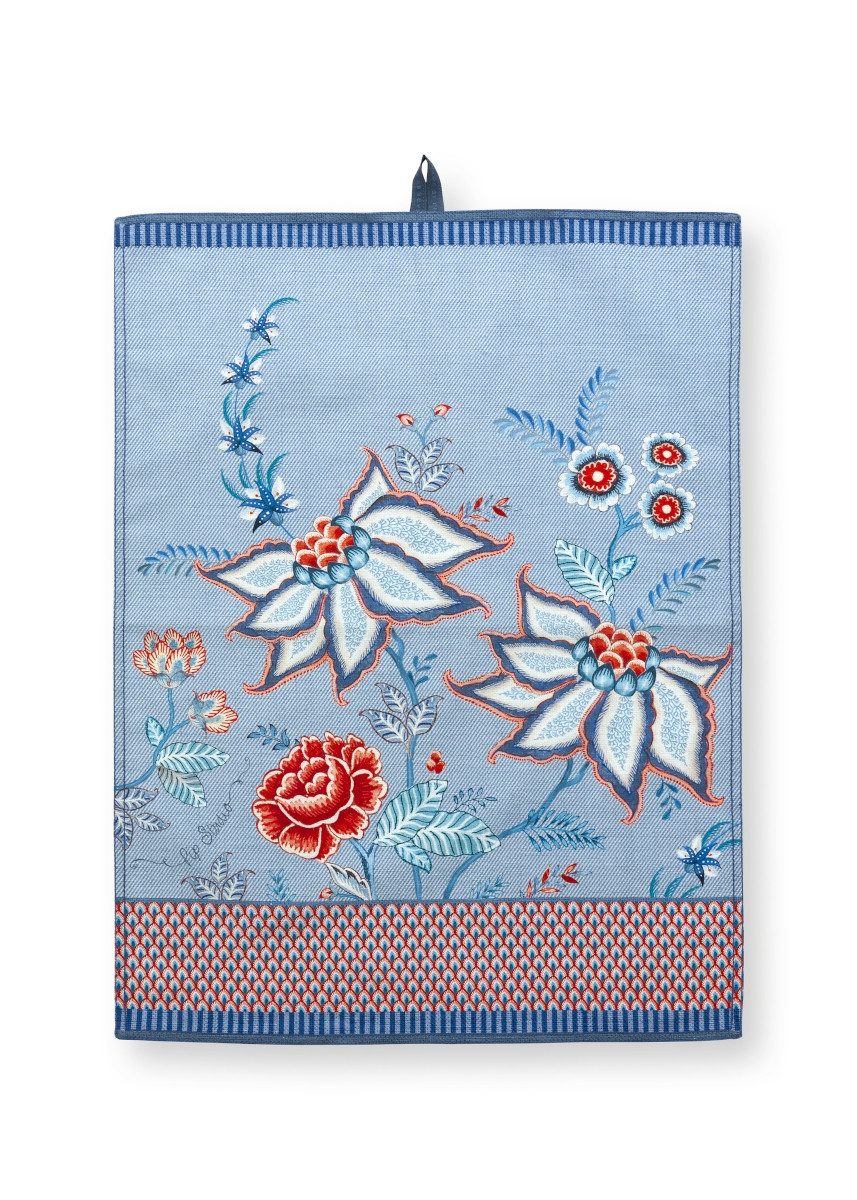 PiP Studio Geschirrtuch Flower Festival Geschirrtuch Blue 50 x 70 cm