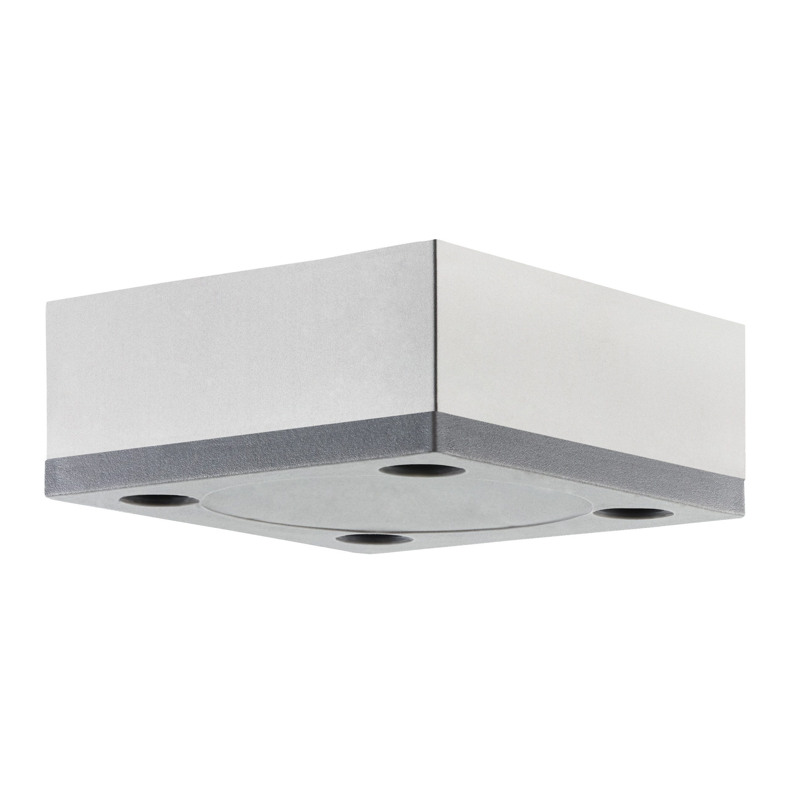 SO-TECH® Möbelfuß 4er Set MOTEL 65 x 65 mm Höhe: 25-35 mm, Höhe 25 mm, Silberoptik