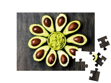 puzzleYOU Puzzle Avocado, 48 Puzzleteile, puzzleYOU-Kollektionen Obst, Küche, Essen und Trinken