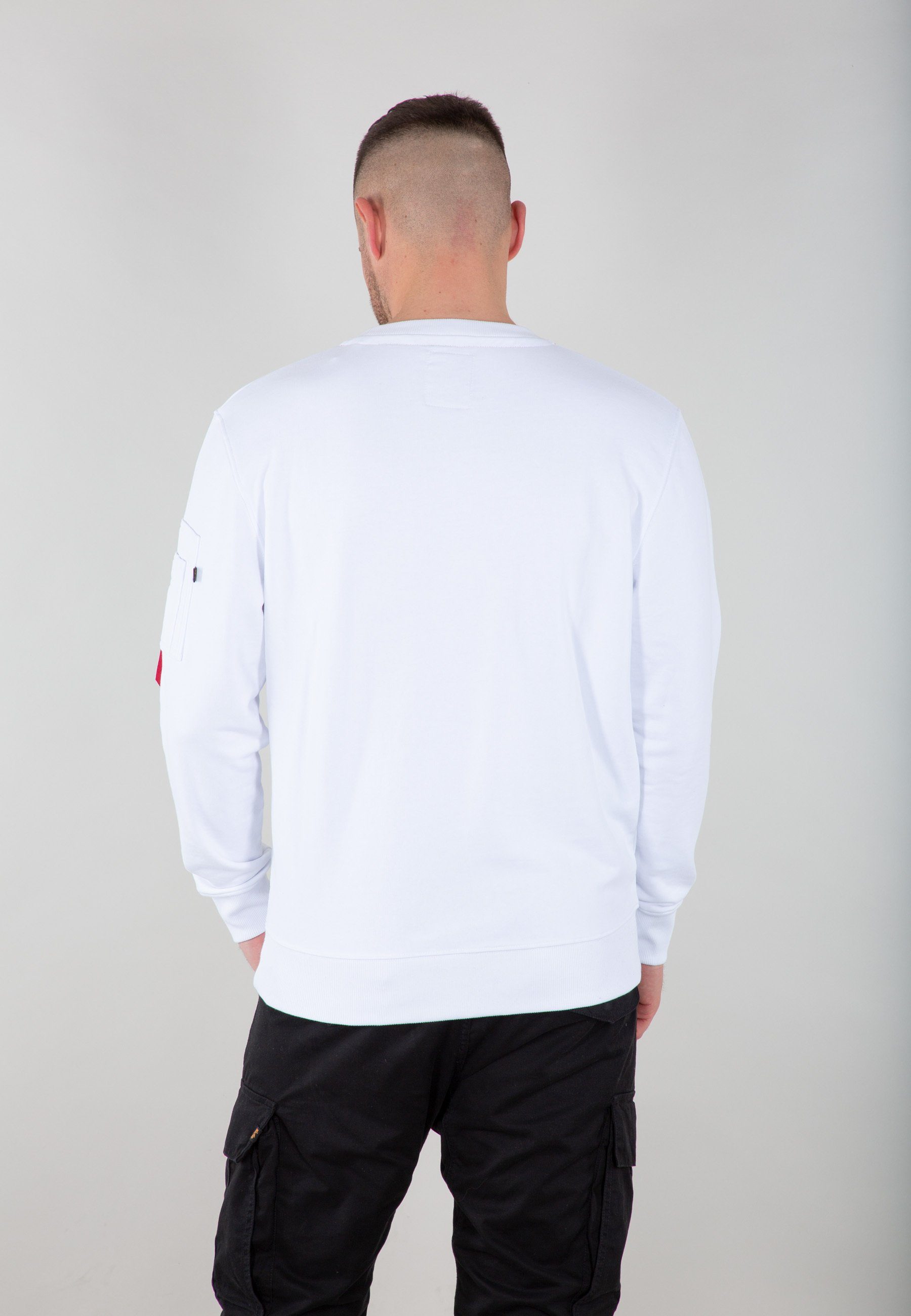 white Alpha Sweater - Industries Embroidery Men Industries Alpha Sweater Alpha Sweatshirts