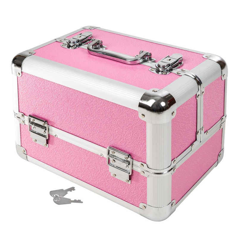 tectake Koffer »Kosmetikkoffer mit 4 Ablagefächern«, 0 Rollen