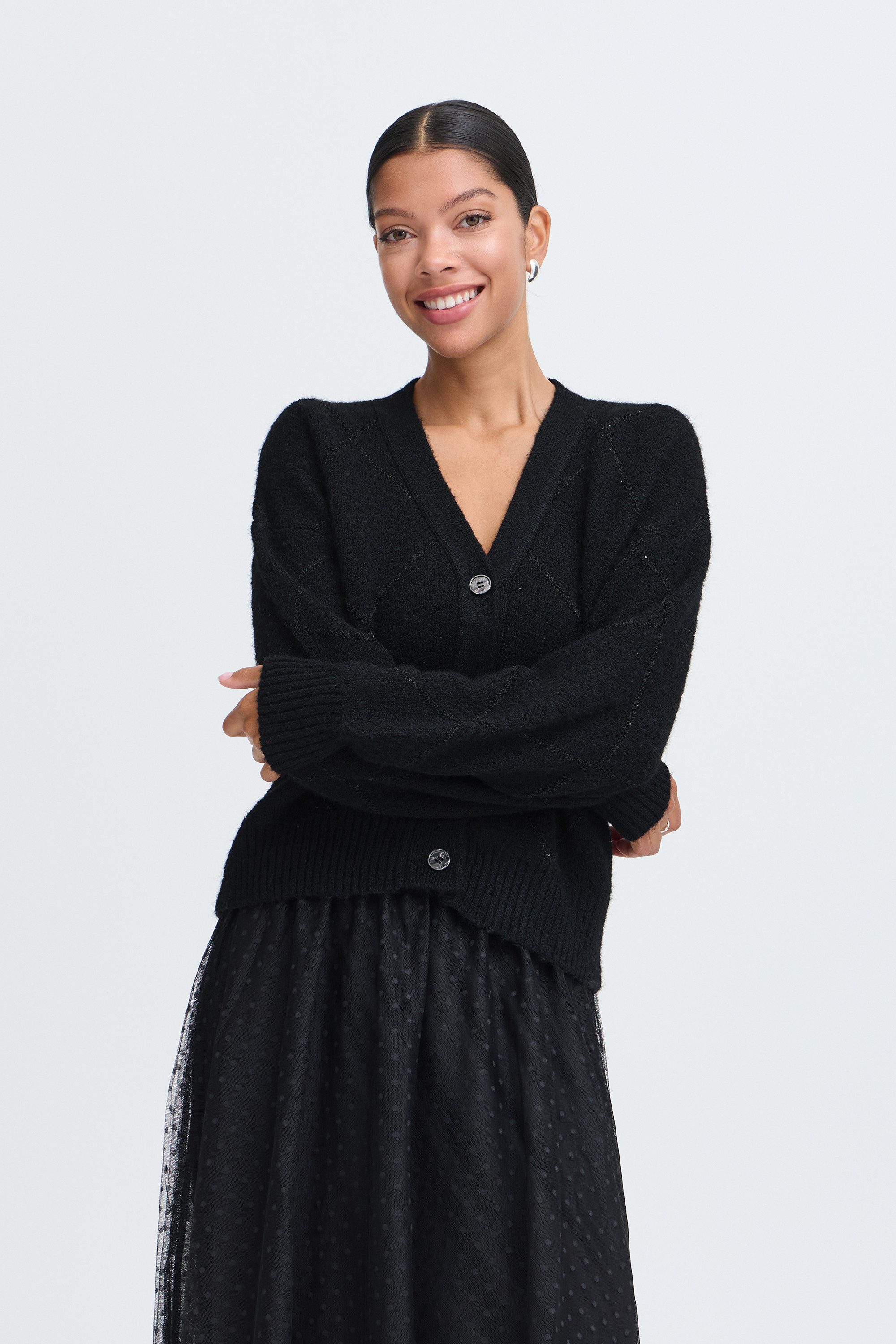 b.young Cardigan Strick-Cardigan langarm BYOKIESA