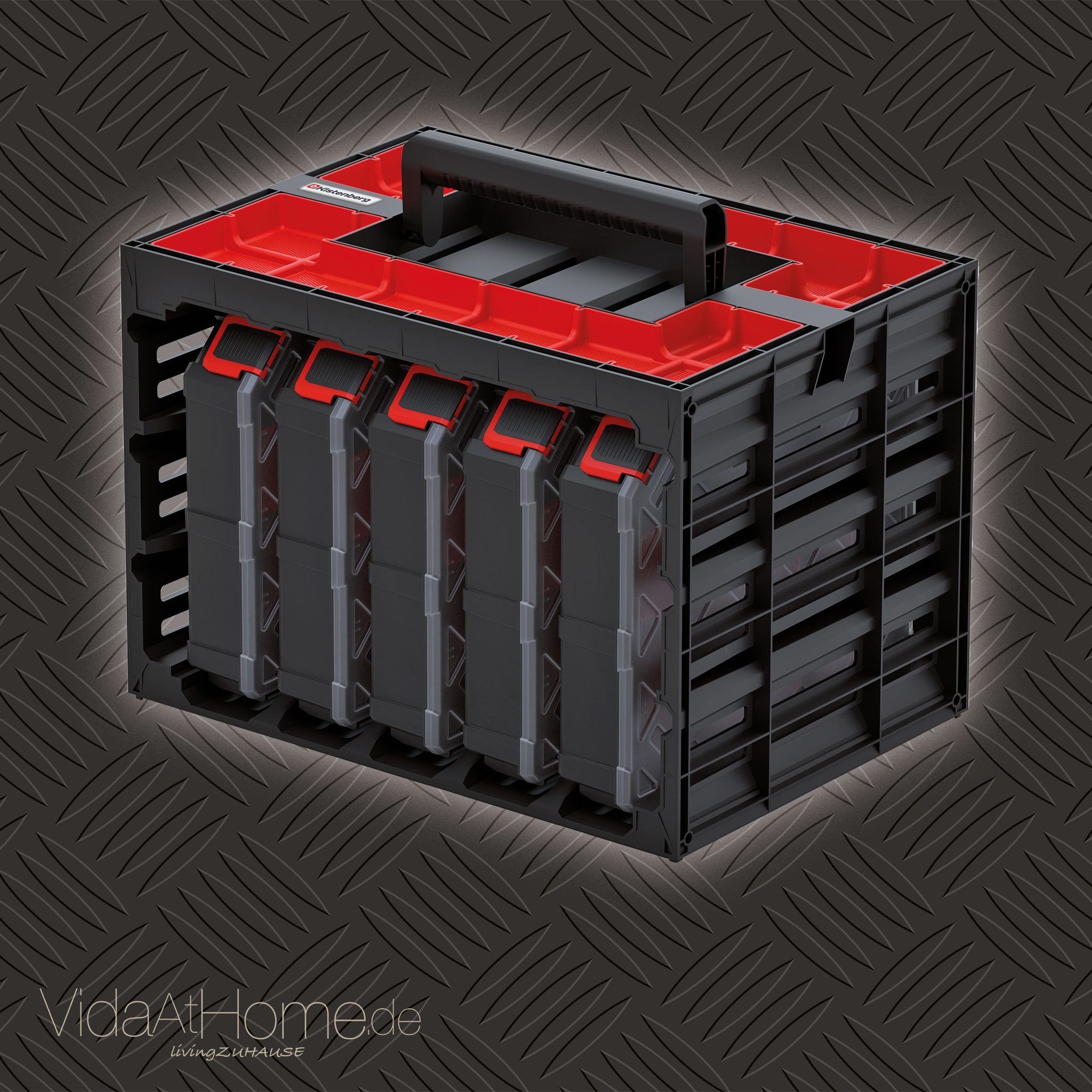 VidaAtHome.de Werkzeugkoffer original KISTENBERG® TAGER CASE 5er Organizer Set