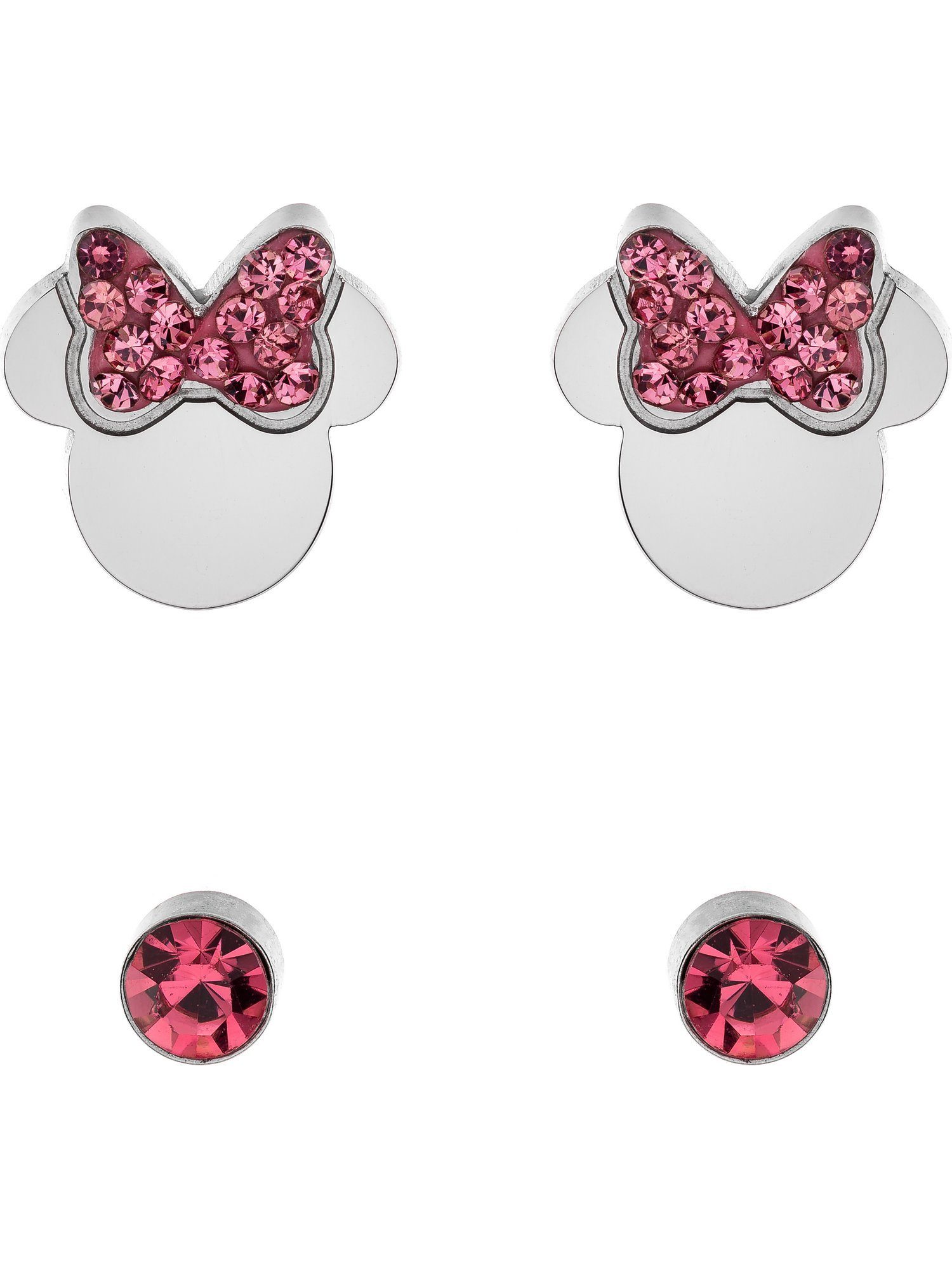 DISNEY Jewelry Paar Ohrhänger Disney Mädchen-Kinderohrring Edelstahl Kristall