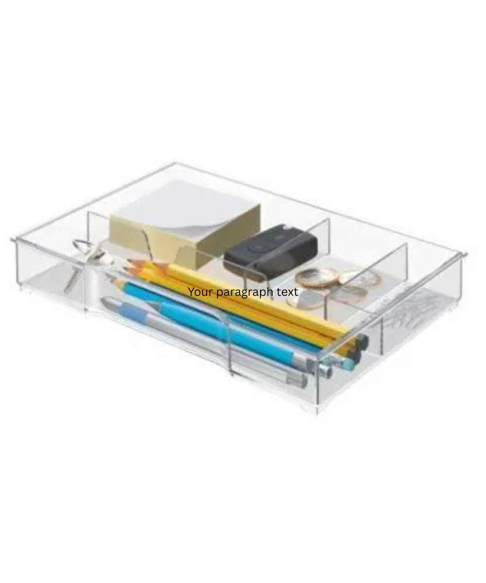 LEITZ Organizer Leitz Organizer für Schubladenbox (Packung, 1 St., Schreibtisch-Organizer), Wow Cube A4 glasklar