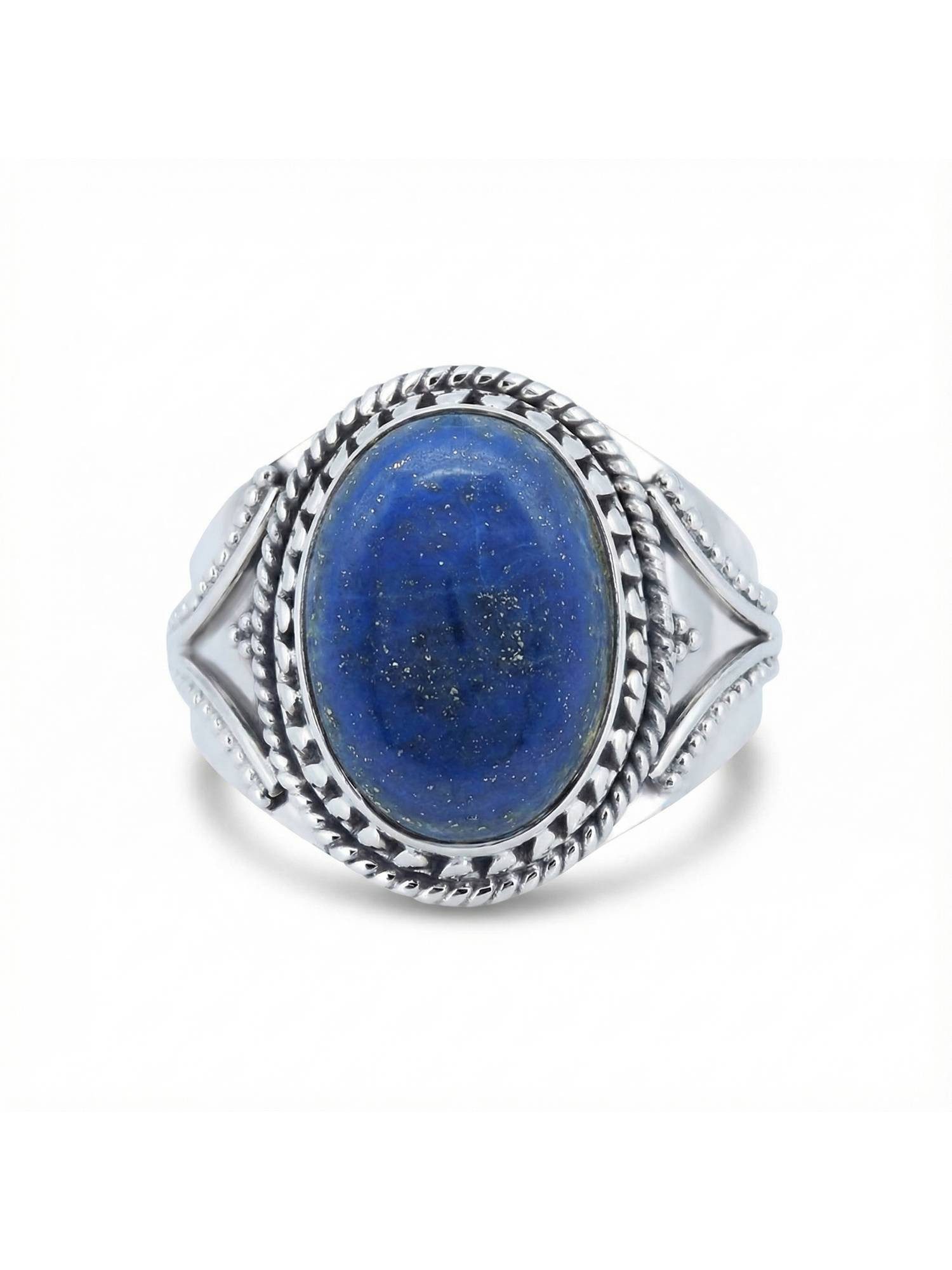 Silberring MEKANU aus 925 Silber mit Lapis Lazuli