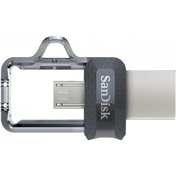 Sandisk Ultra Dual USB Drive m3.0 64 GB - Speicherstick - grau USB-Stick