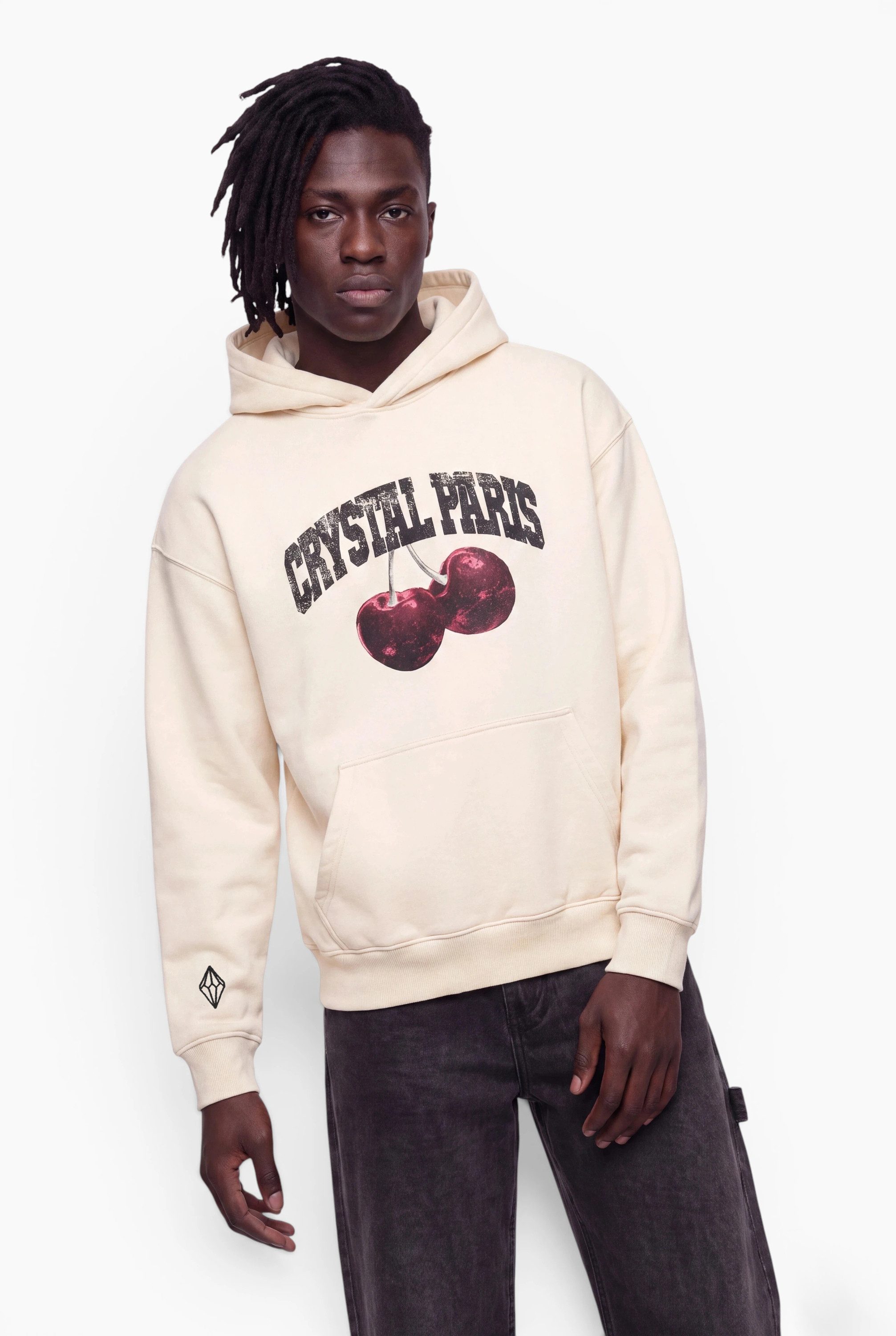 Crystal Paris Kapuzenpullover Cherry (1-tlg)