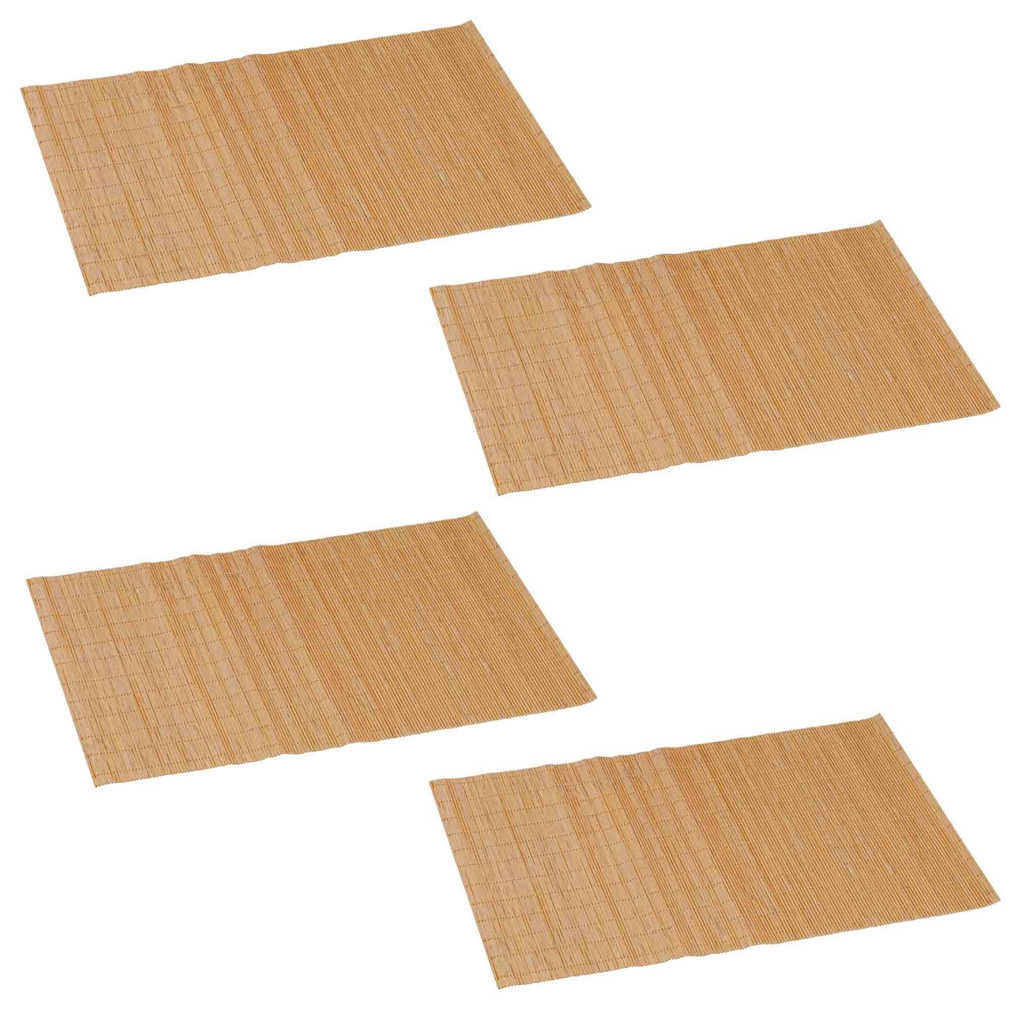 Platzset, Bambus Platzmatten Столовые наборы Unterlage Platzdecken Tischmatten Tischunterlage, HAC24, (4 Stück), 45 x 30 cm