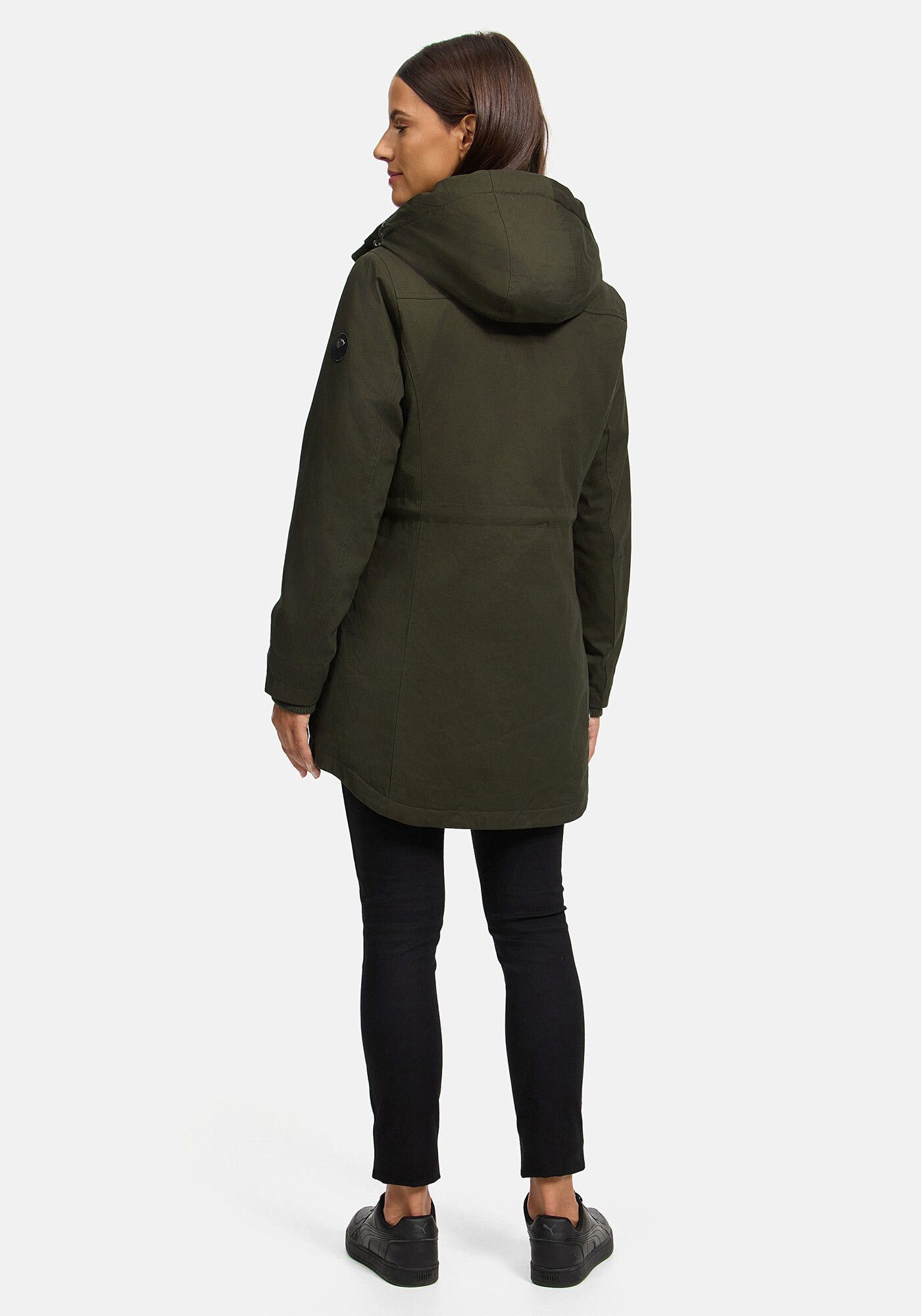 Navahoo Winterjacke Winterfunke Designer Winterjacke mit Teddyfell gefüttert