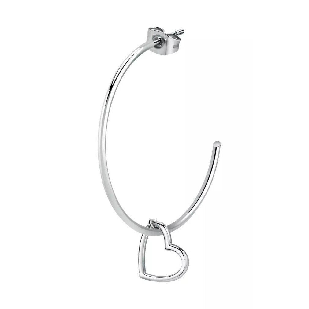 La Petite Story Paar Ohrstecker Romantic steel single earrings with pendant LPS02AQM15