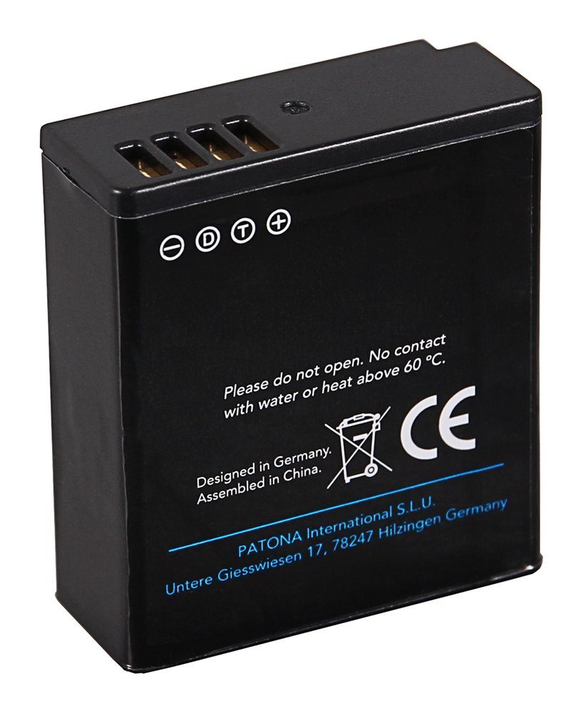 Patona Akku für die Panasonic Lumix TZ101 TZ202 und GX80 Kamera-Akku DMW-BLG10 1000 mAh (7,2 V)