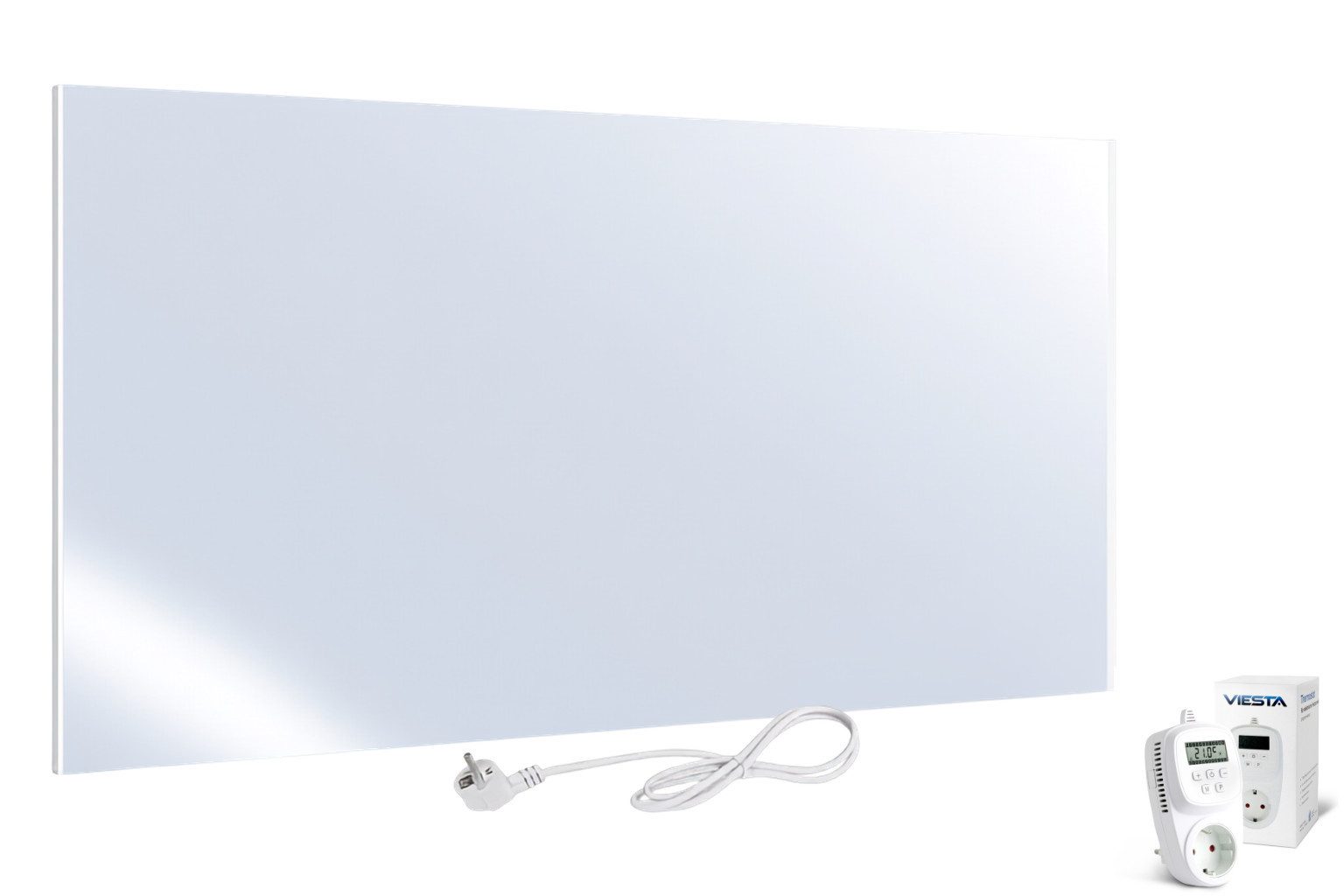 UMBRELLA Infrarotheizung H580 Spiegel-Infrarotheizung 580 W, Flache Wandheizung mit Spiegelglas