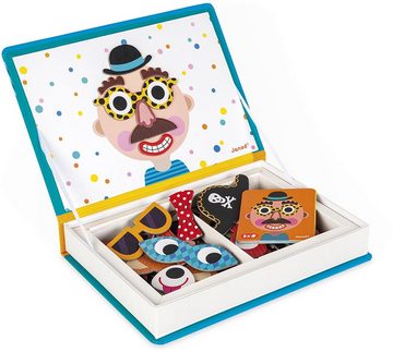 Janod Lernspielzeug Magnetbuch - Crazy Face Boys