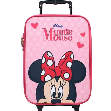 Disney Minnie Mouse Kinderkoffer Trolley Kindertrolley Minni Maus Pink, 2 Rollen, Trolley