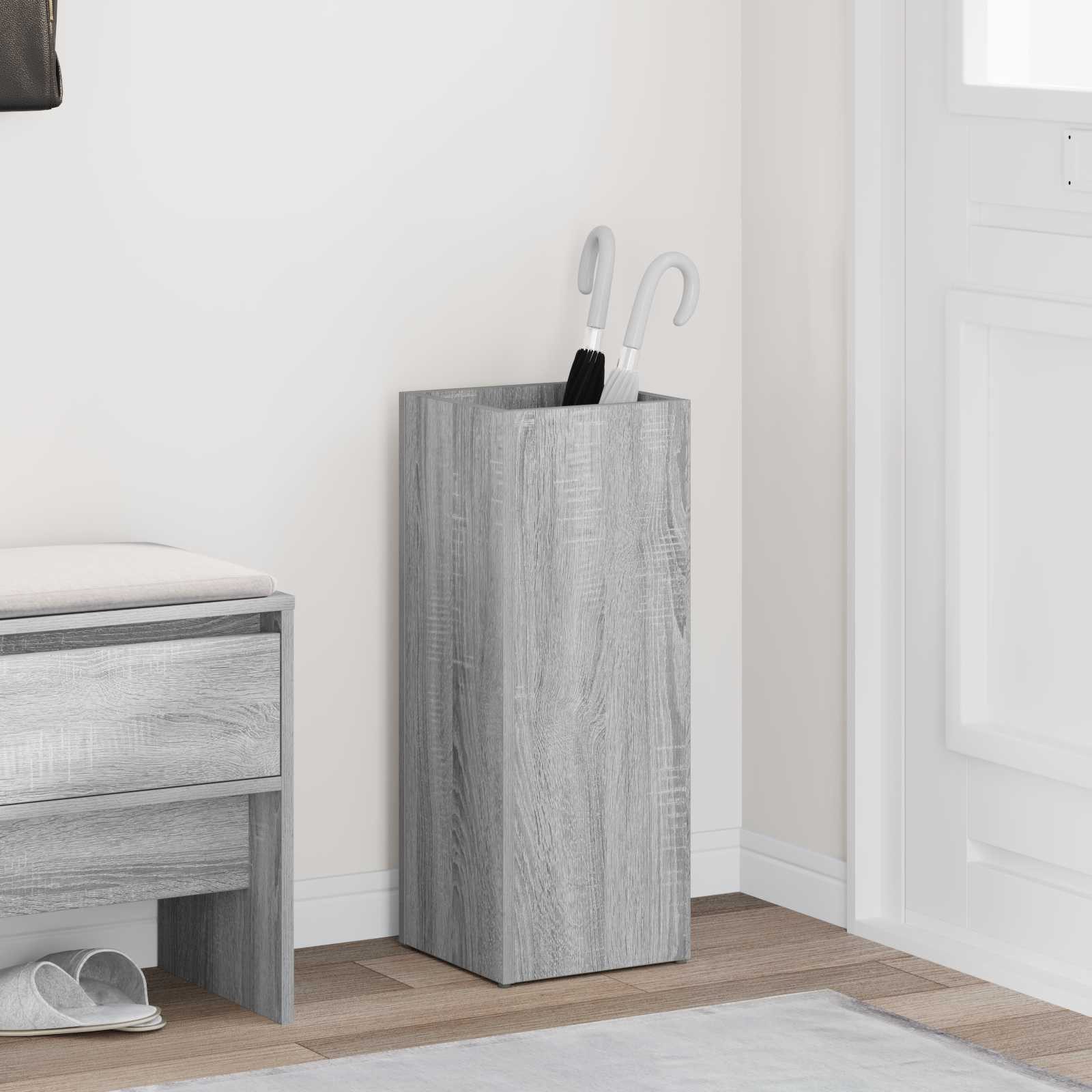 vidaXL Schirmständer Sonnenschirmhalter Sonoma-Grau 25 x 24,5 x 64 cm Holzwerkstoff (1 St)