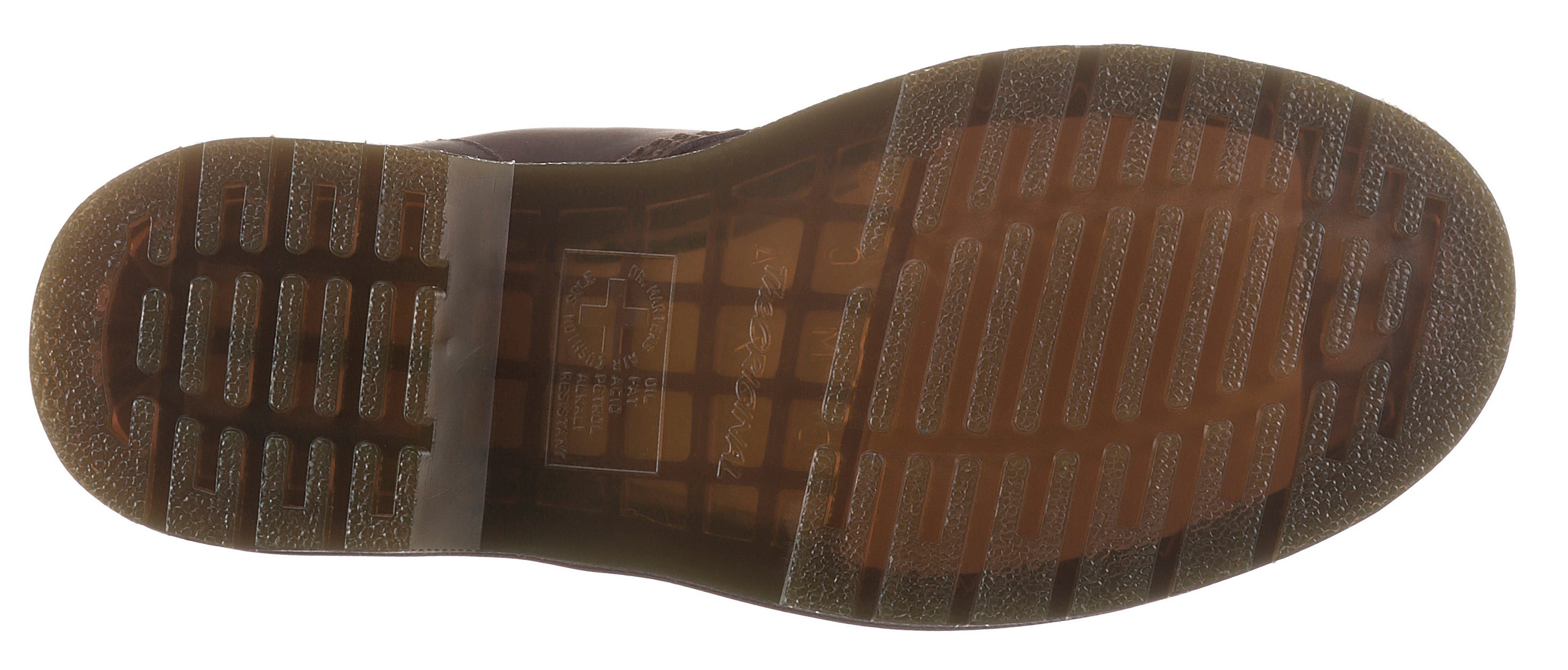 DR. MARTENS 8 Eyes Boot 1460 Crazy Horse Schnürstiefel Boots, Stiefel mit Lederinnensohle - schmale Form