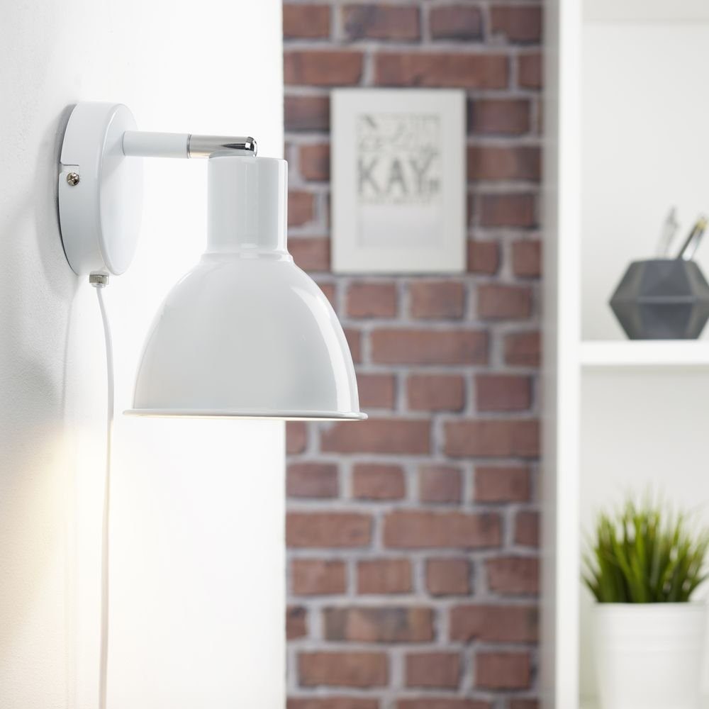 Nordlux Wandleuchte Metall Wandleuchte Pop E27 weiß, keine Angabe, Leuchtmittel enthalten: Nein, warmweiss, Wandleuchte, Wandlampe, Wandlicht