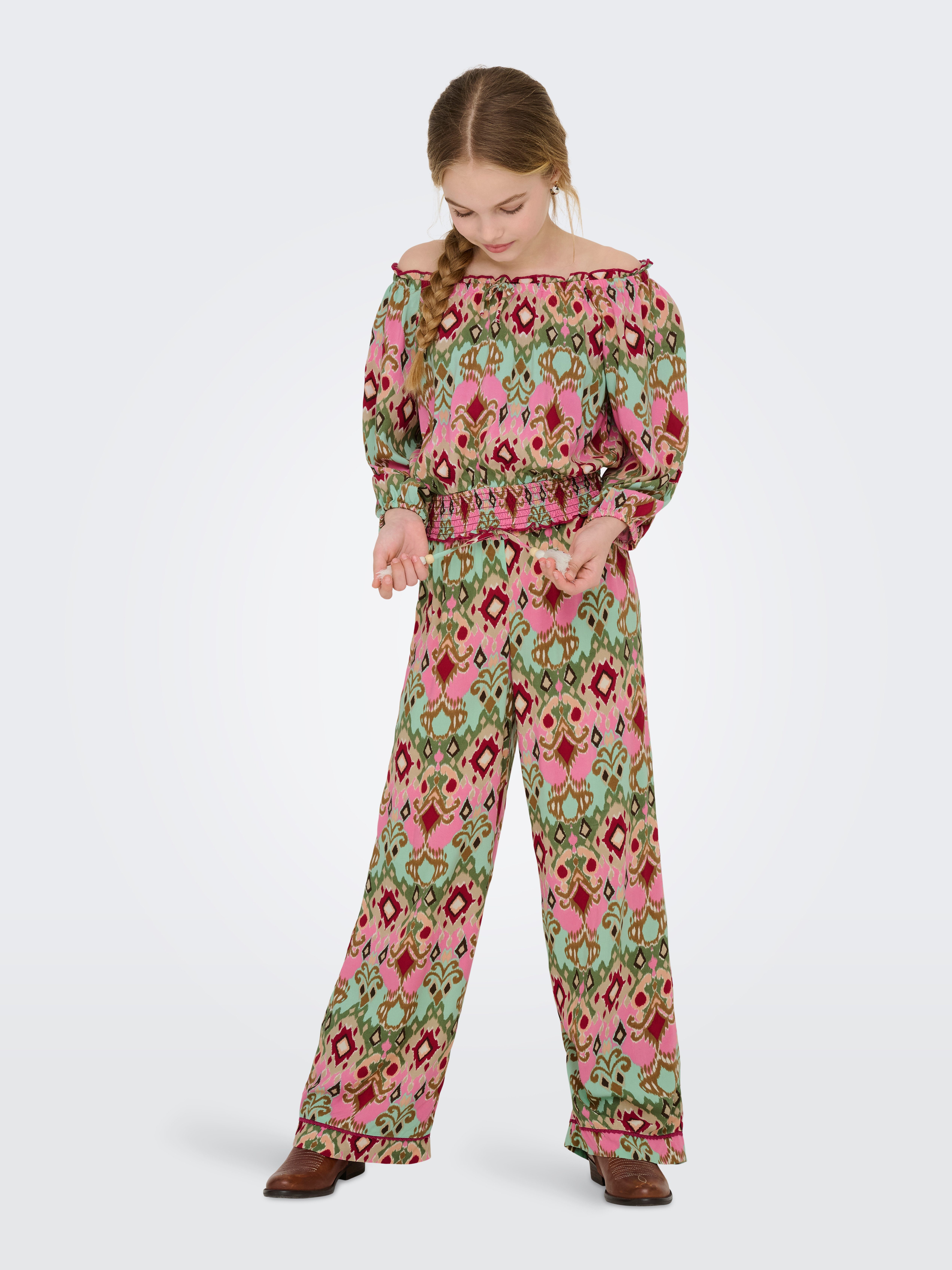 KIDS ONLY Jogger Pants KOGGLOW LIFE PANT AOP WVN