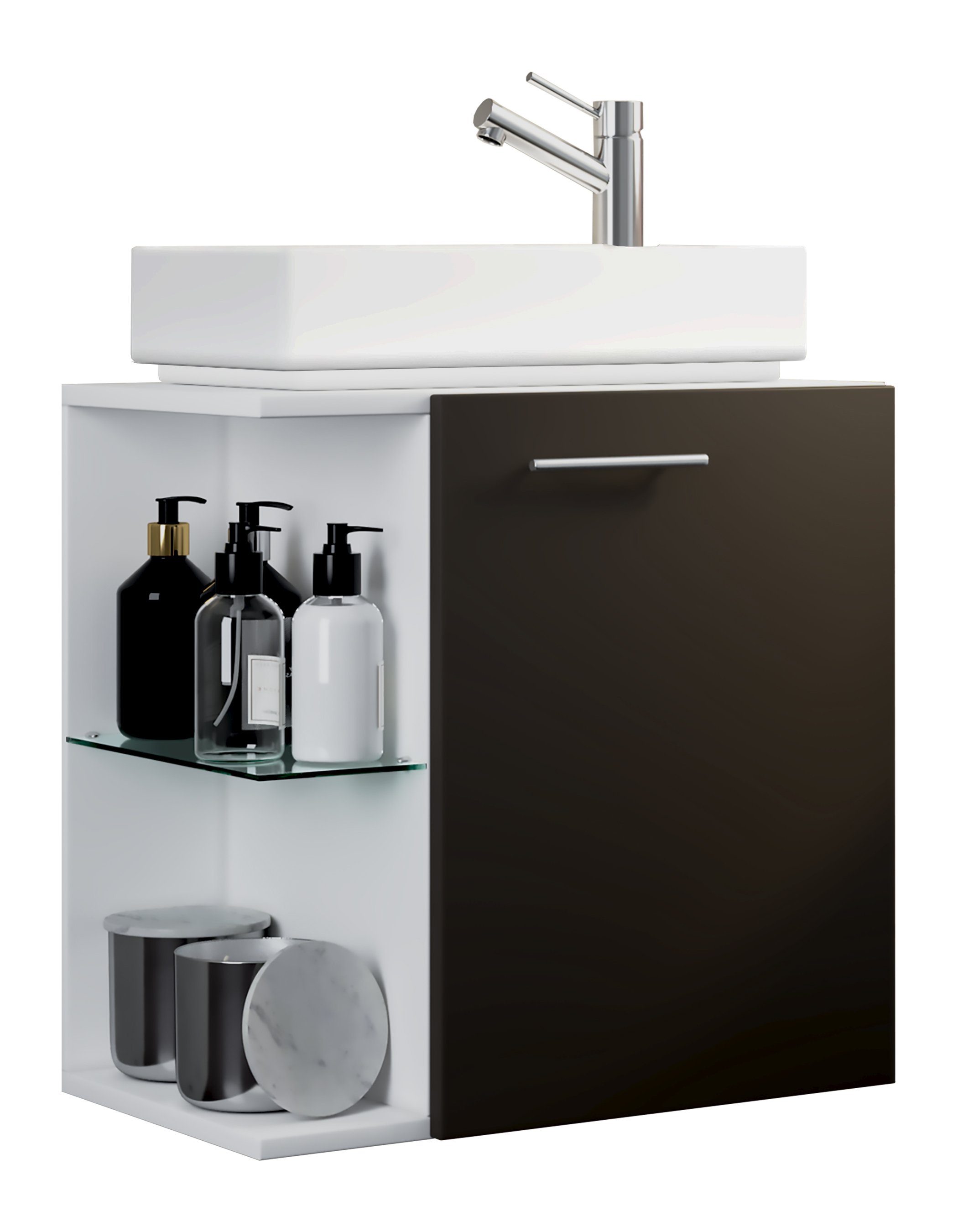 VCM Waschtisch 2-tlg Gäste WC Waschplatz Bad Waschtisch Hausa günstig online kaufen