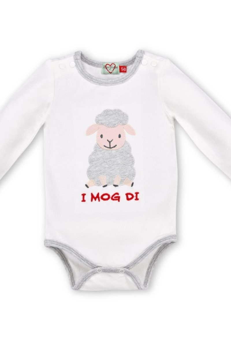 BONDI Trachtenkleid Baby Body - SCHÄFCHEN - offweiß